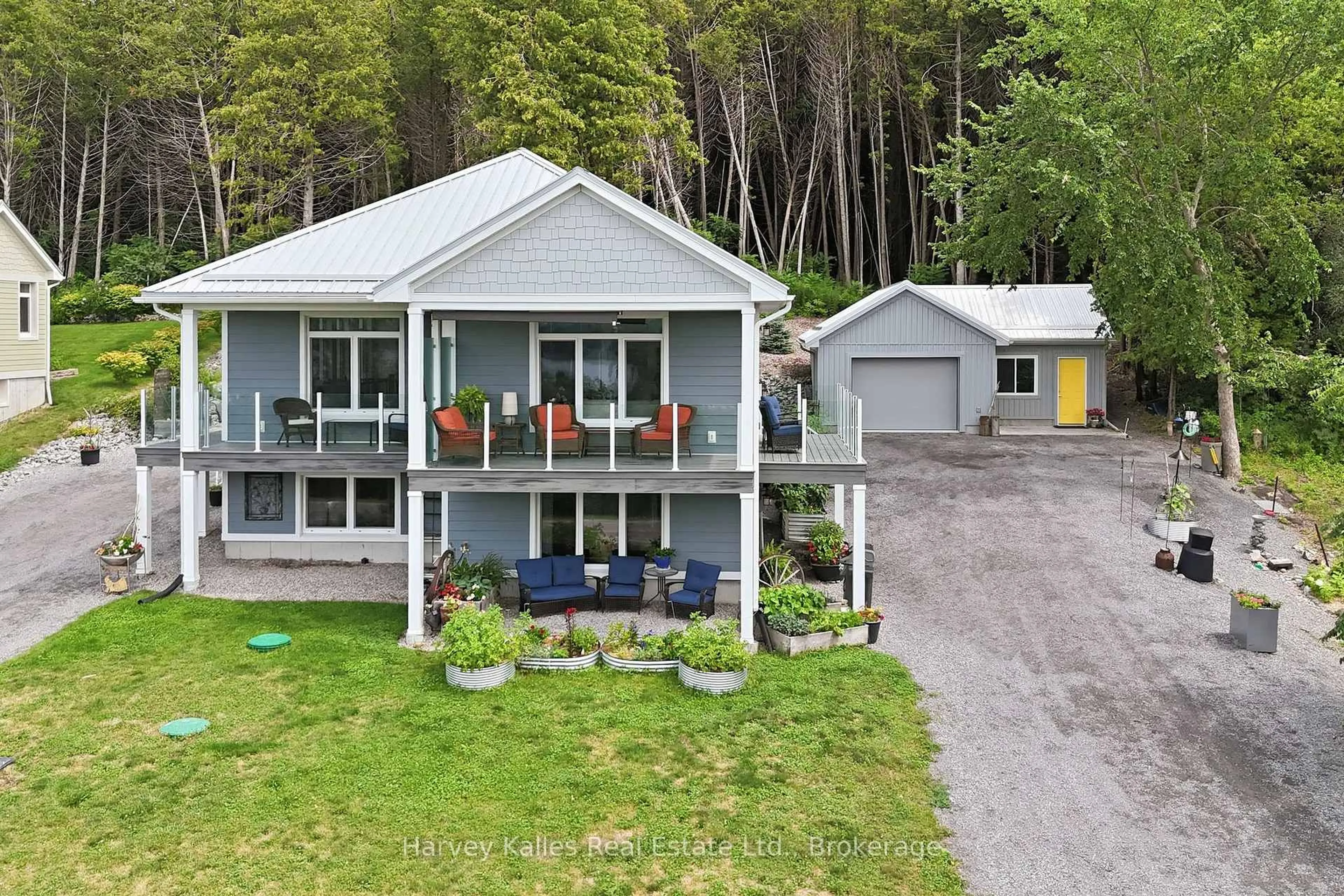 A pic from outside/outdoor area/front of a property/back of a property/a pic from drone, street for 12399 Loyalist Pkwy, Prince Edward County Ontario K0K 2T0