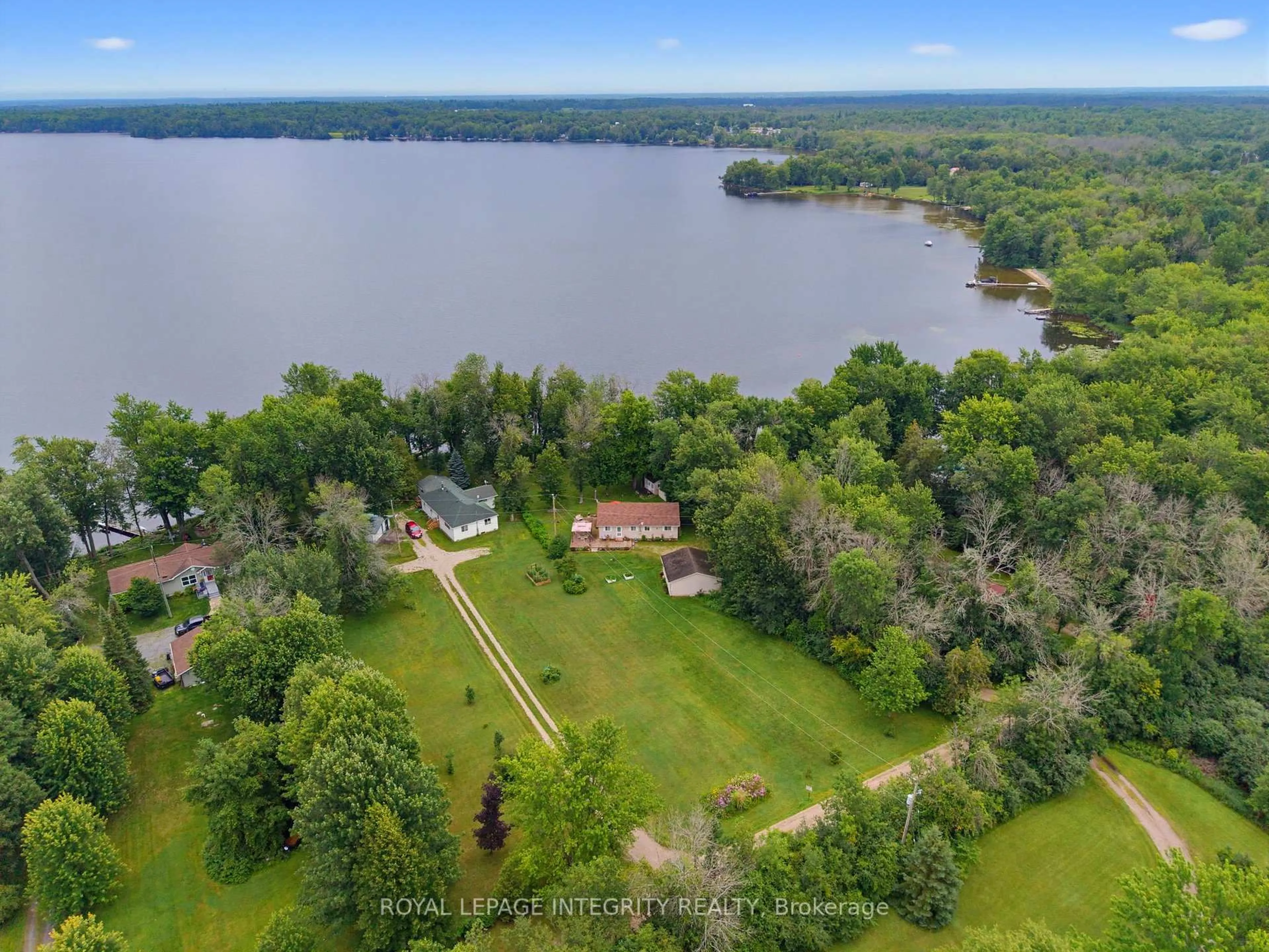 A pic from outside/outdoor area/front of a property/back of a property/a pic from drone, water/lake/river/ocean view for 162 Flintoff Bay Rd, Perth Ontario K7H 3C8