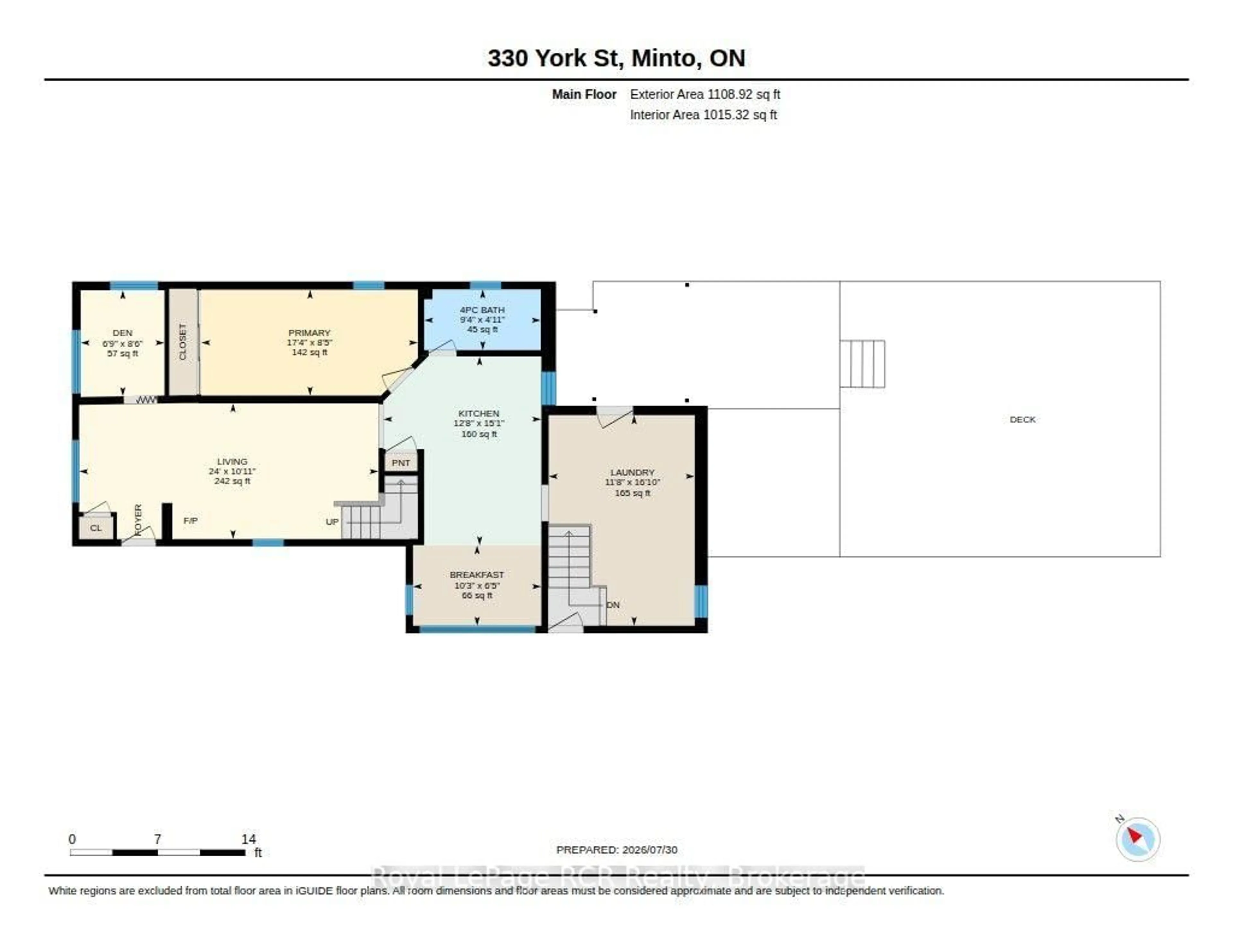 Floor plan for 330 York St, Minto Ontario N0G 2P0