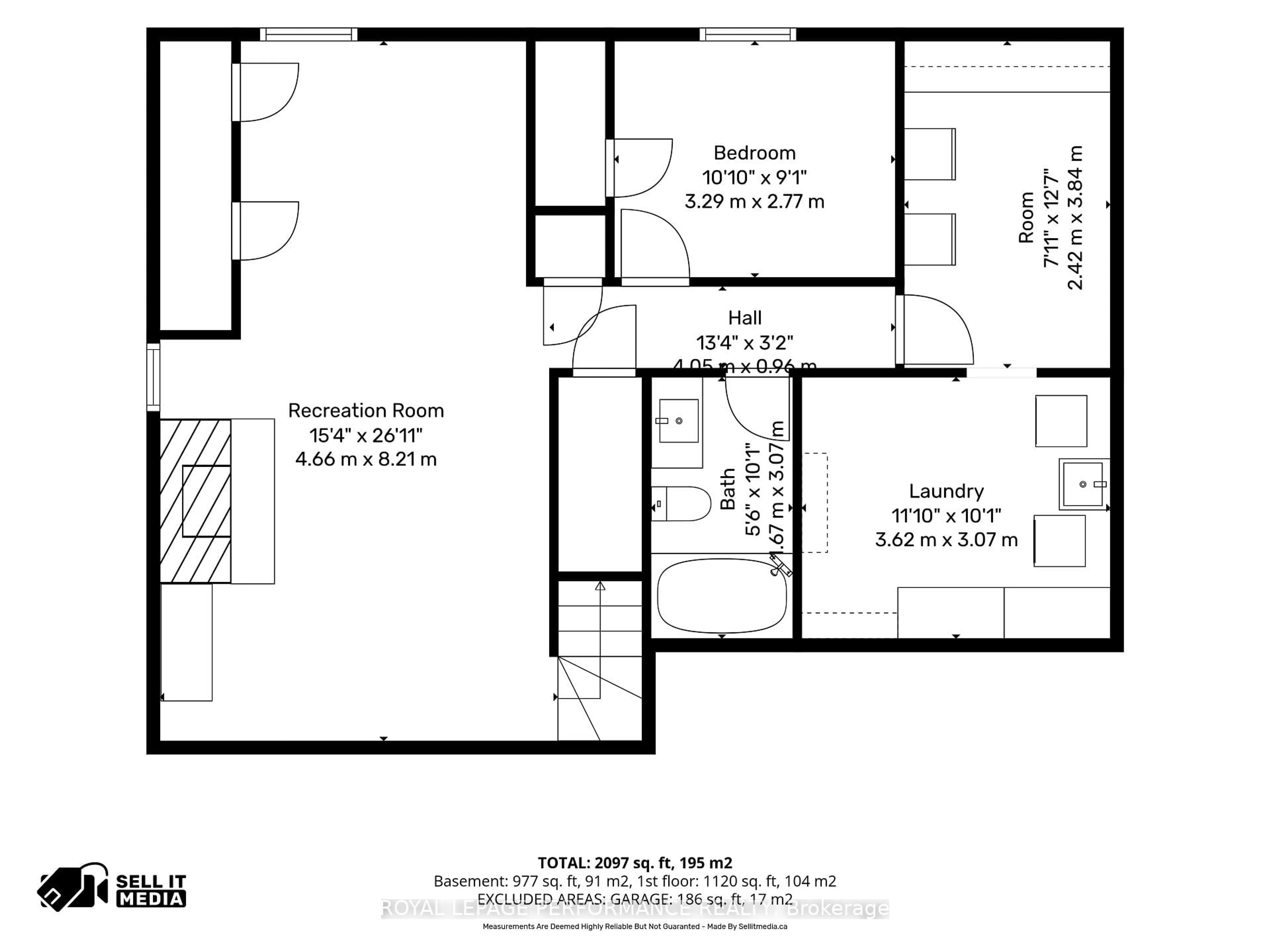 Floor plan for 600 Parisien St, Hawkesbury Ontario K6A 3B6