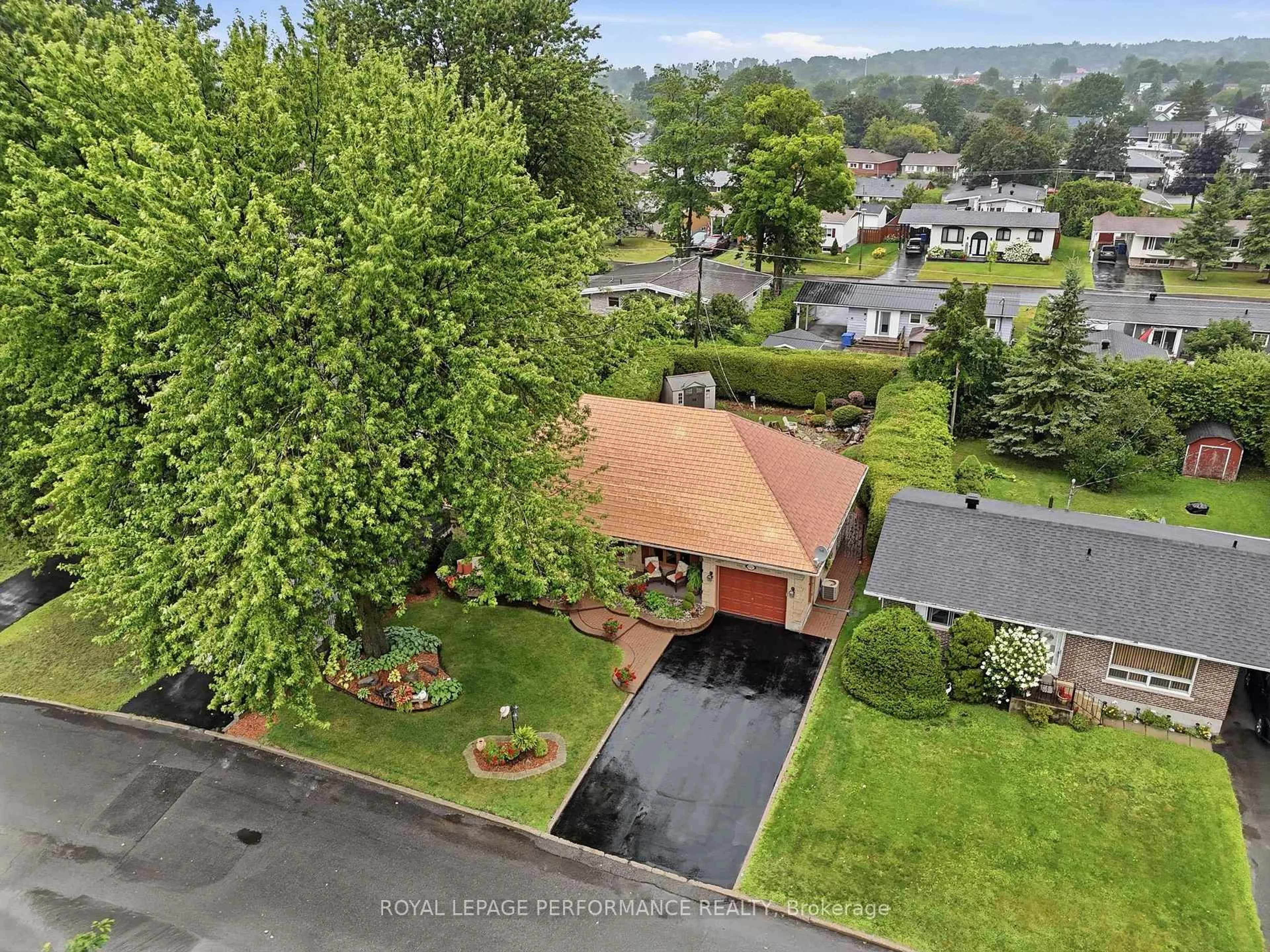 A pic from outside/outdoor area/front of a property/back of a property/a pic from drone, mountain view for 600 Parisien St, Hawkesbury Ontario K6A 3B6