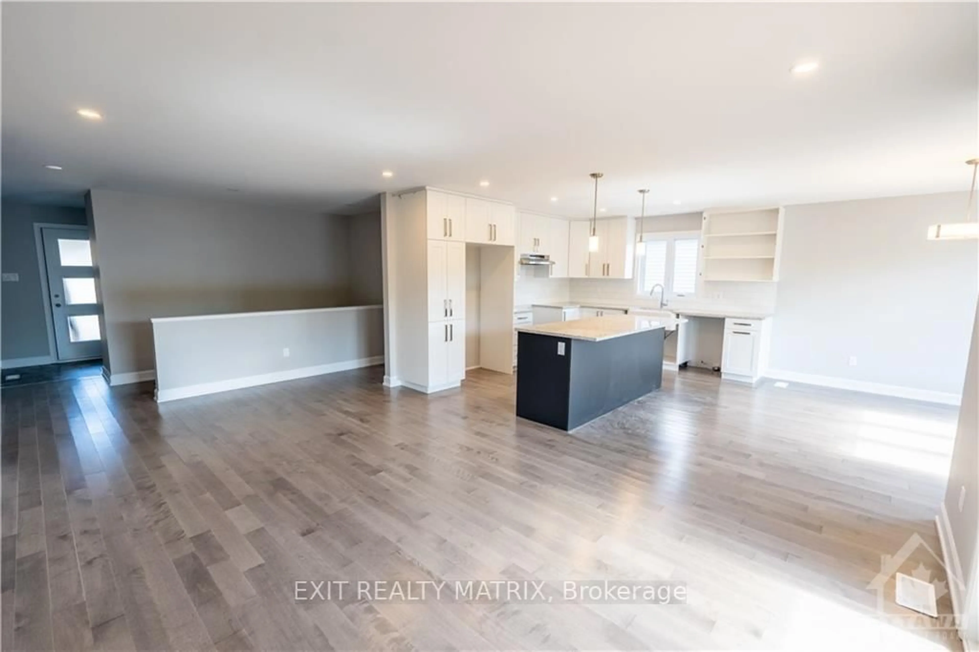 Open concept kitchen, wood/laminate floor for 17 Glenco Rd, South Stormont Ontario K0C 2A0