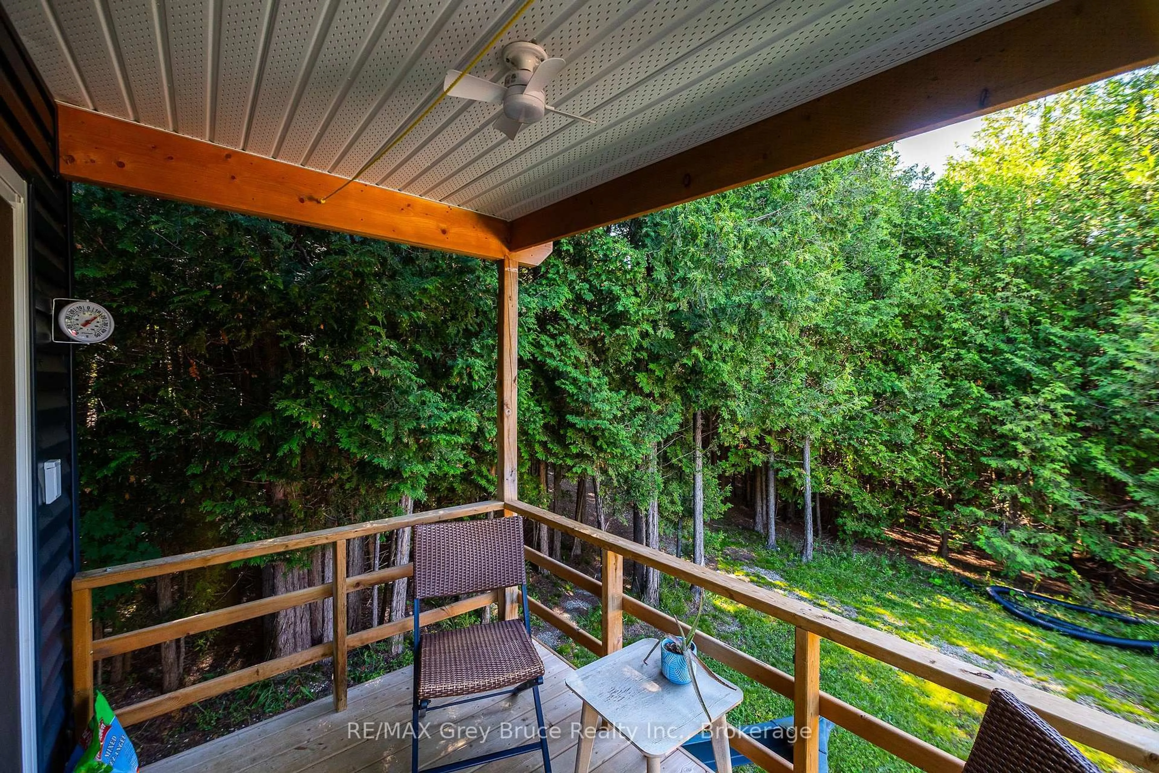 Patio, forest/trees view for 563878 Holland Glenelg Townline, West Grey Ontario N0C 1H0