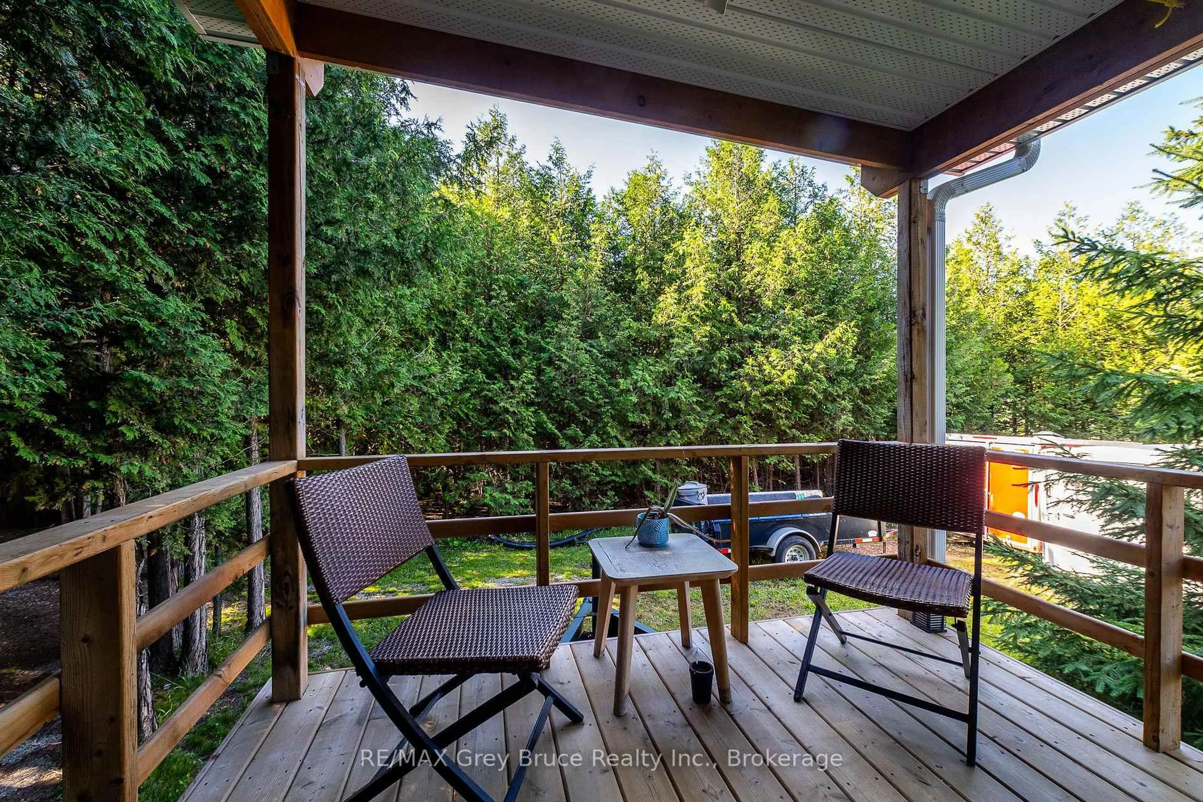 Patio, forest/trees view for 563878 Holland Glenelg Townline, West Grey Ontario N0C 1H0