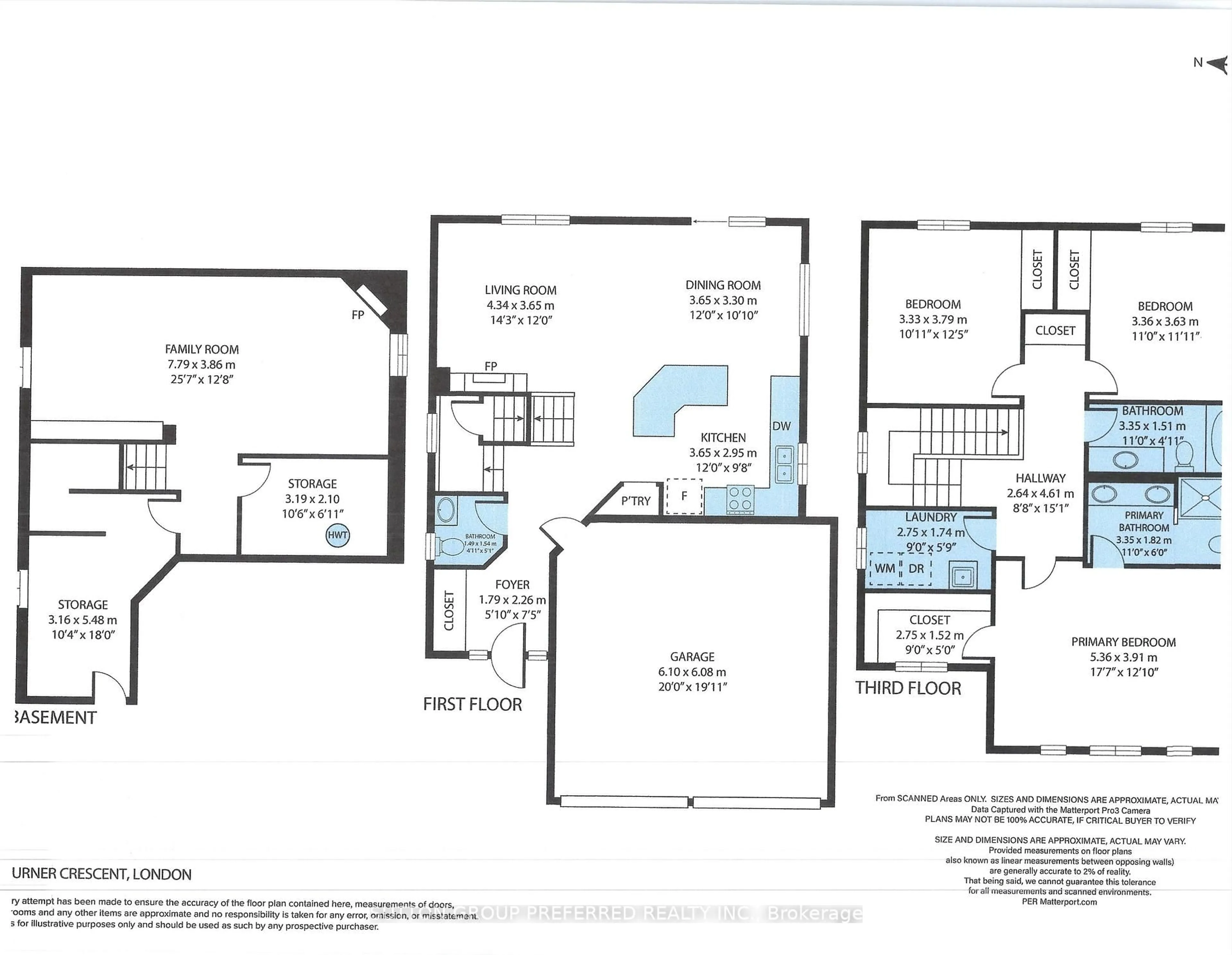 Floor plan for 3288 Turner Cres, London South Ontario N6M 0B2