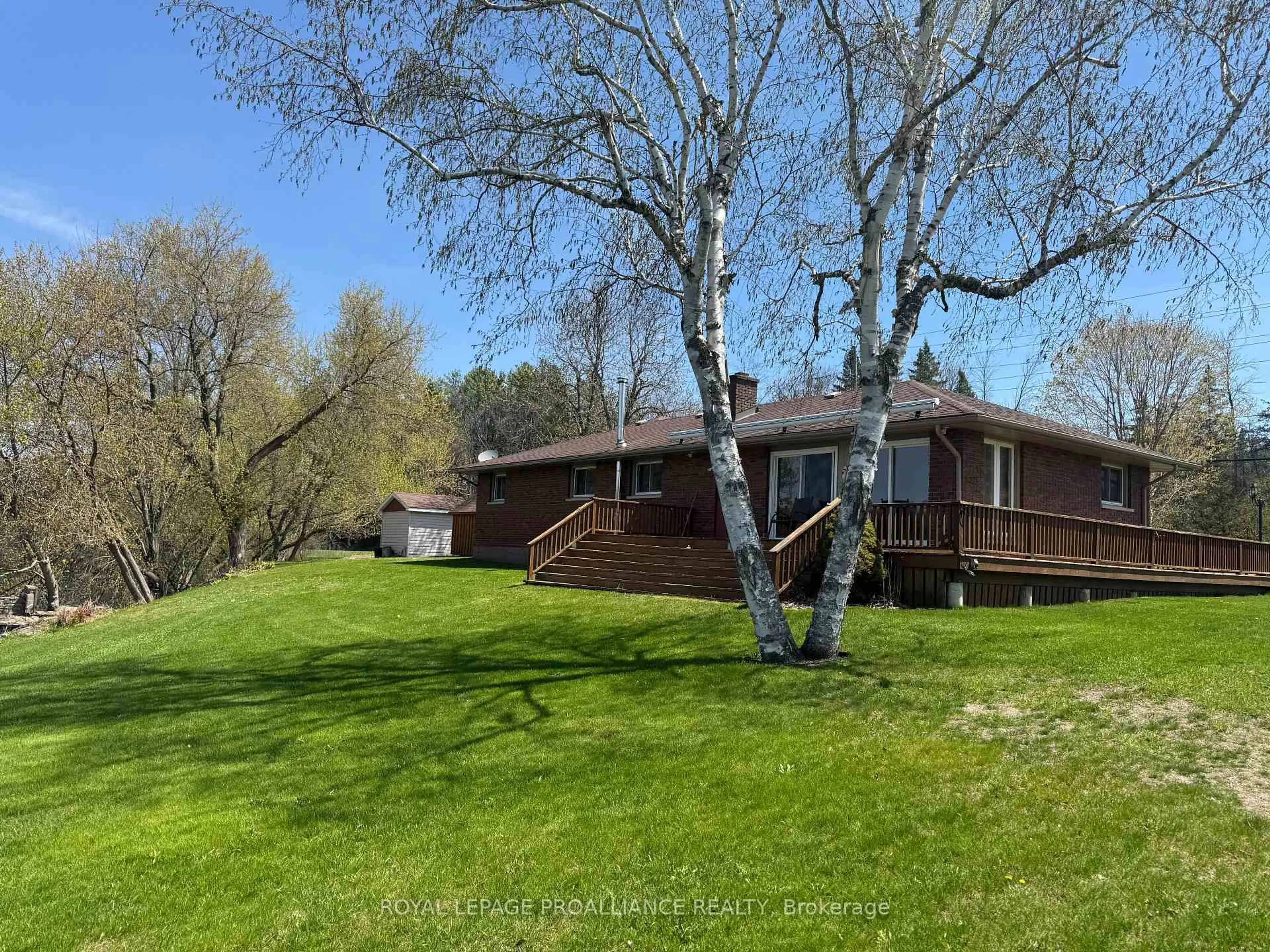 A pic from outside/outdoor area/front of a property/back of a property/a pic from drone, water/lake/river/ocean view for 81 Scuttlehole Rd, Belleville Ontario K0K 2V0