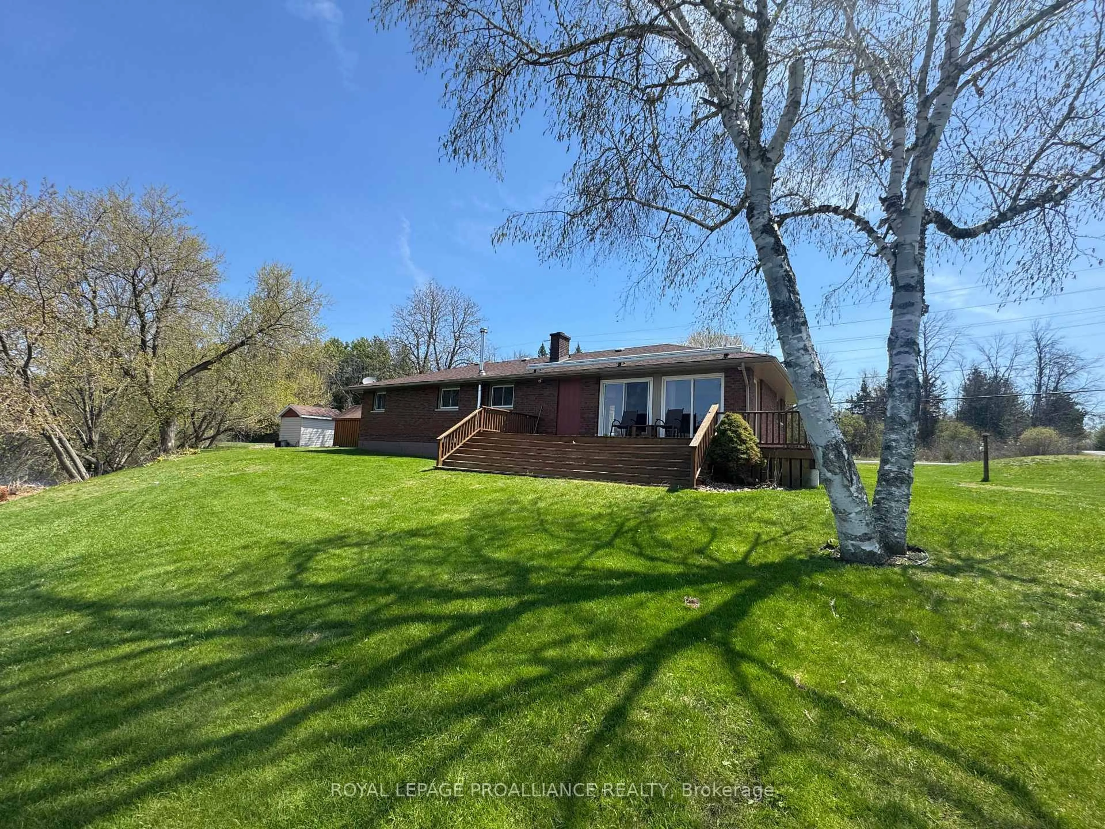 A pic from outside/outdoor area/front of a property/back of a property/a pic from drone, water/lake/river/ocean view for 81 Scuttlehole Rd, Belleville Ontario K0K 2V0