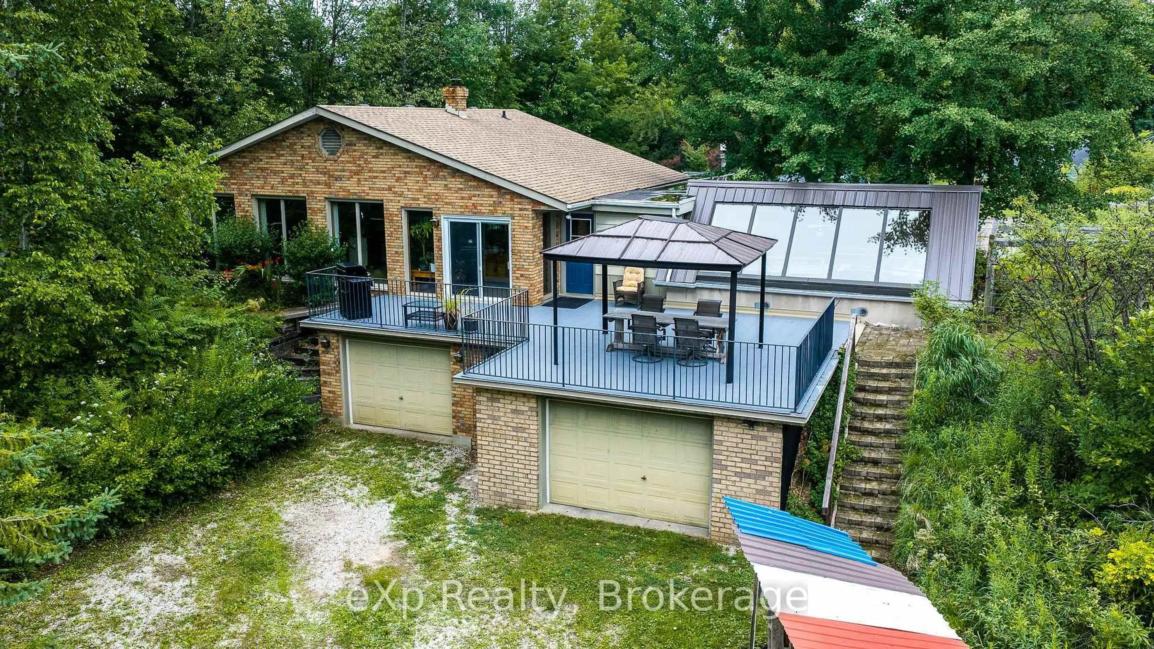 A pic from outside/outdoor area/front of a property/back of a property/a pic from drone, water/lake/river/ocean view for 350063 Bayshore Rd, Meaford Ontario N0H 1B0