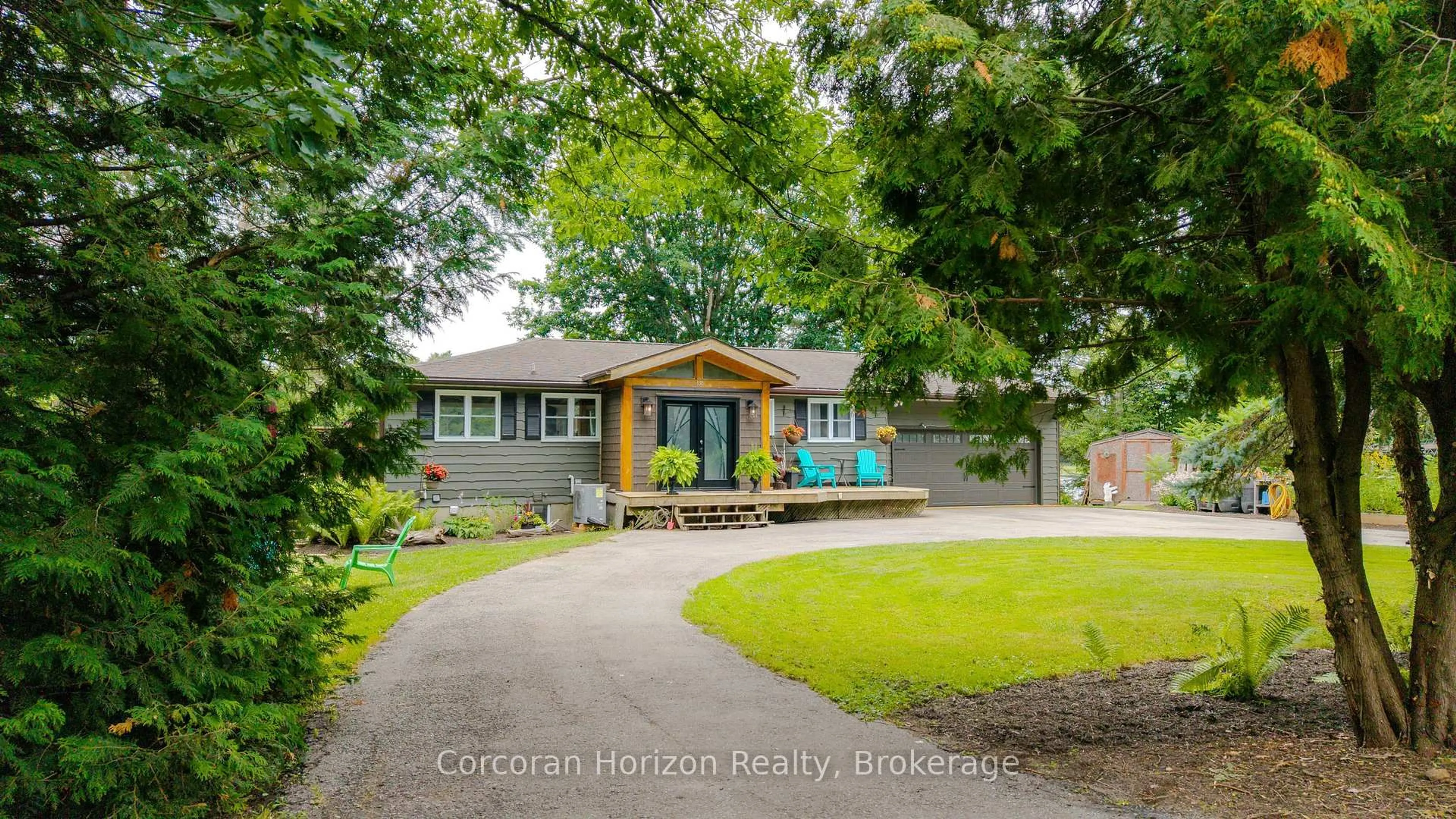 A pic from outside/outdoor area/front of a property/back of a property/a pic from drone, street for 188 Lodge Rd, Georgian Bay Ontario L0K 1S0