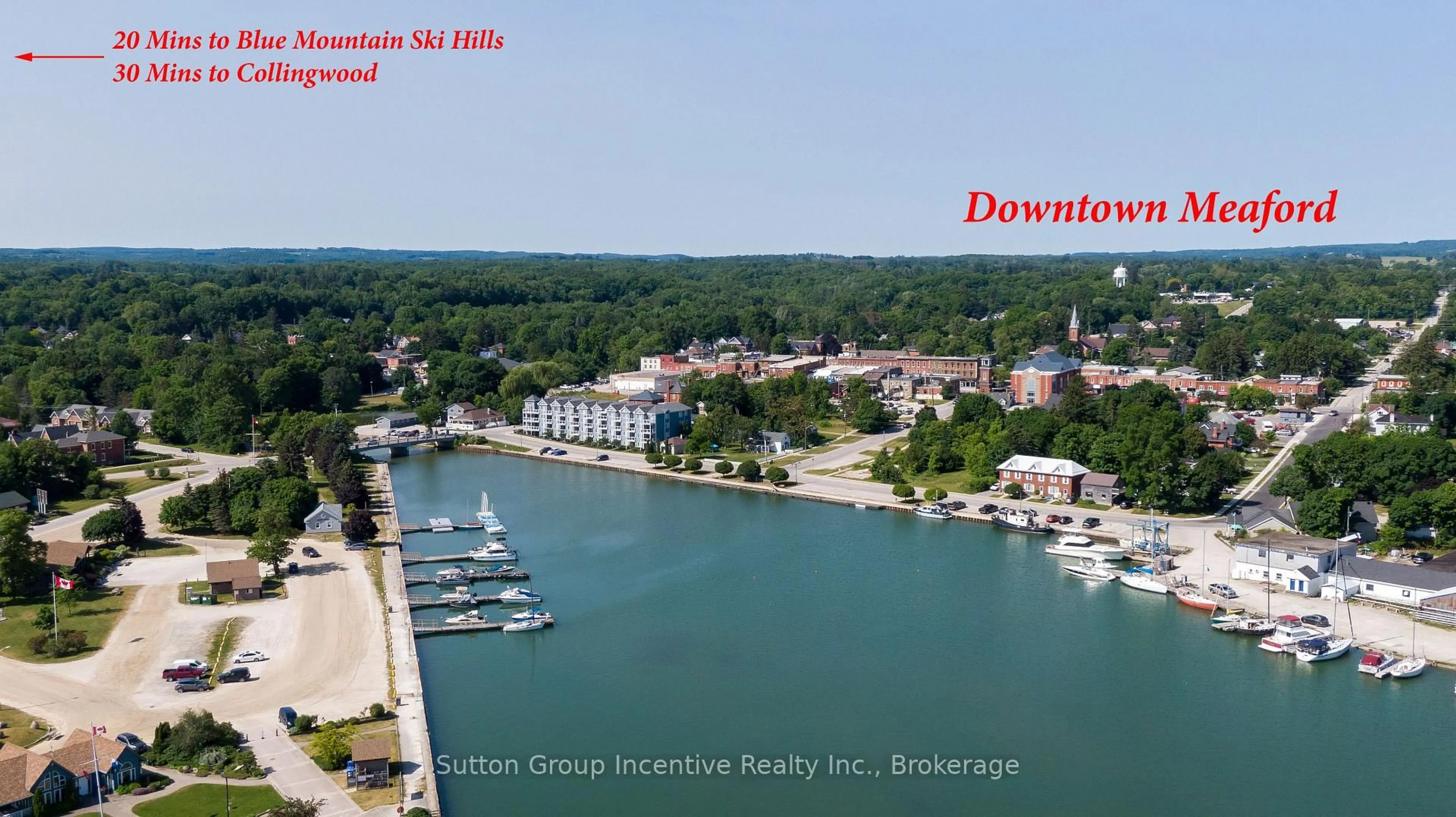 A pic from outside/outdoor area/front of a property/back of a property/a pic from drone, water/lake/river/ocean view for 34 Bayfield St #404, Meaford Ontario N4L 1Y2