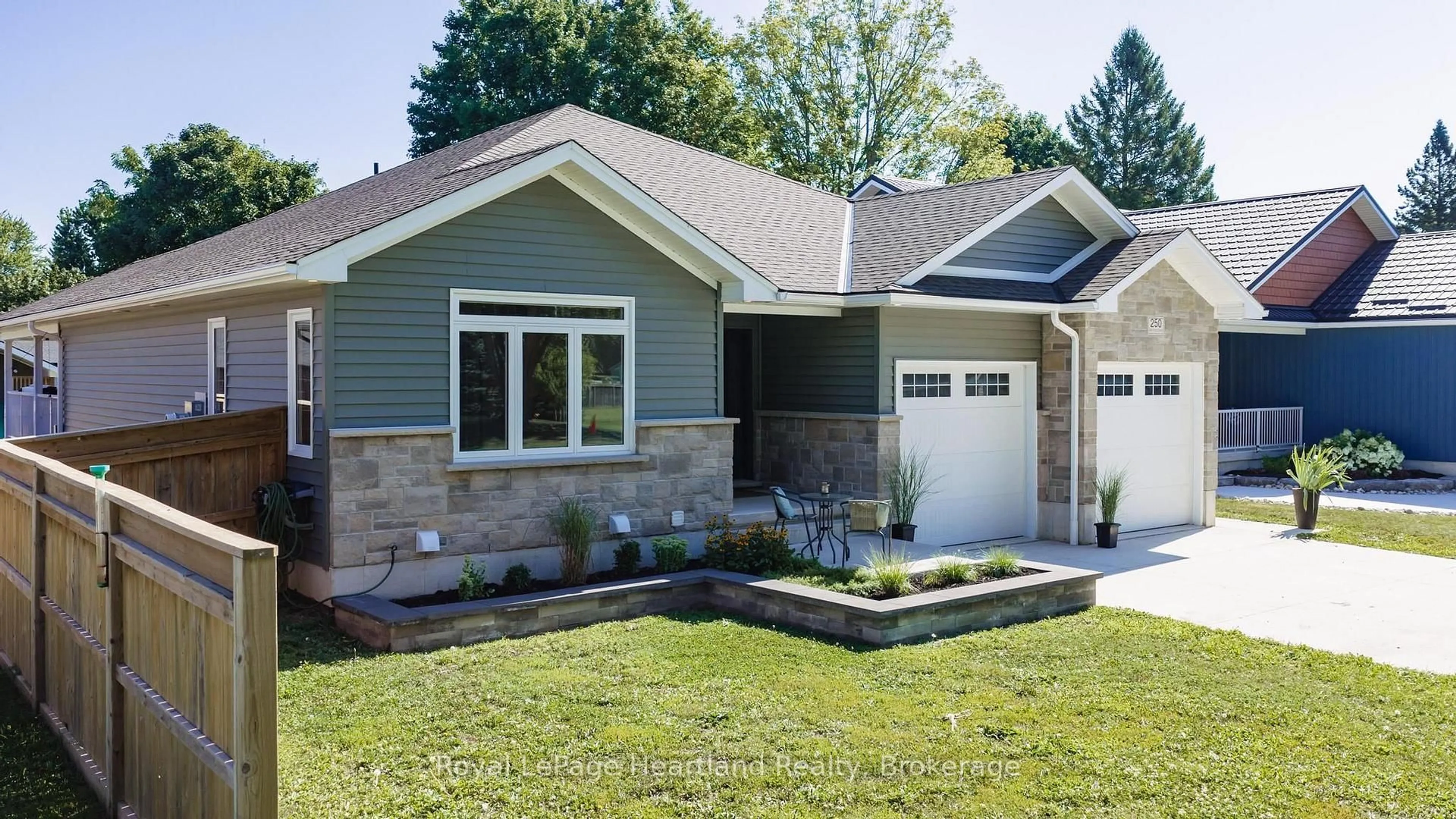 Home with vinyl exterior material, street for 250 Wellington St, North Huron Ontario N0M 1H0