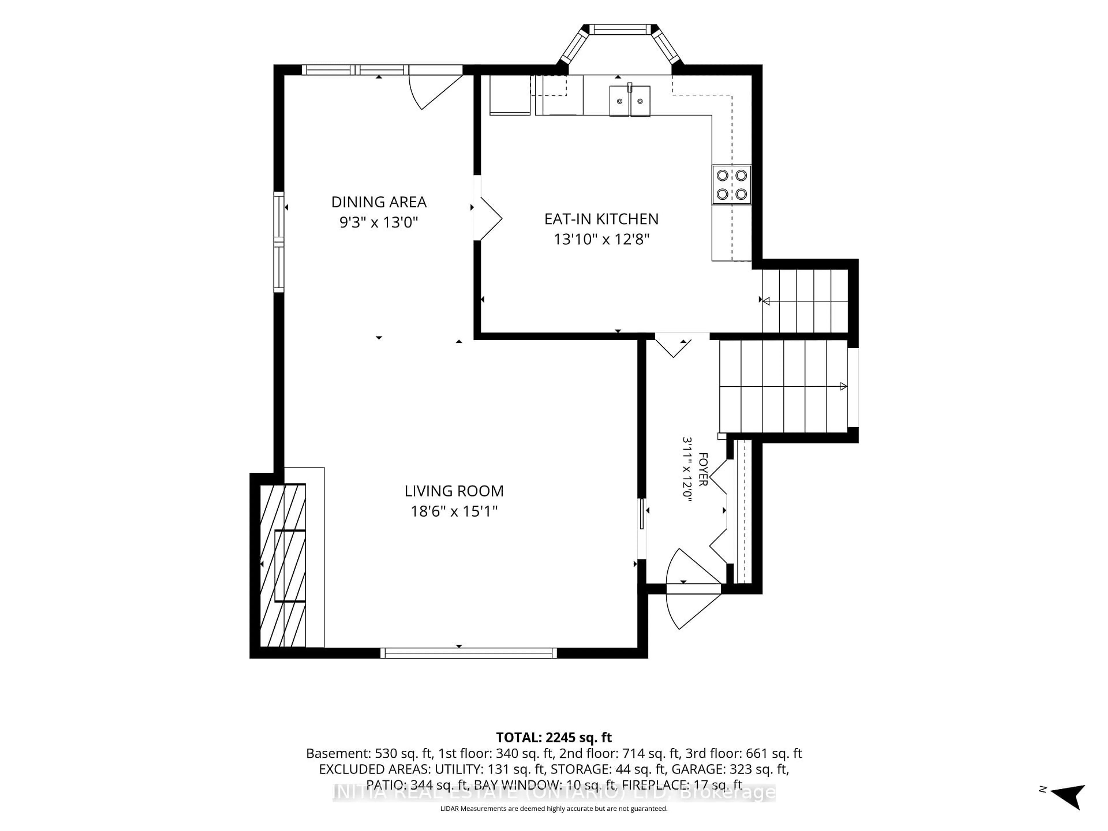 Floor plan for 1732 Rutherglen Clse, Sarnia Ontario N7S 3R9