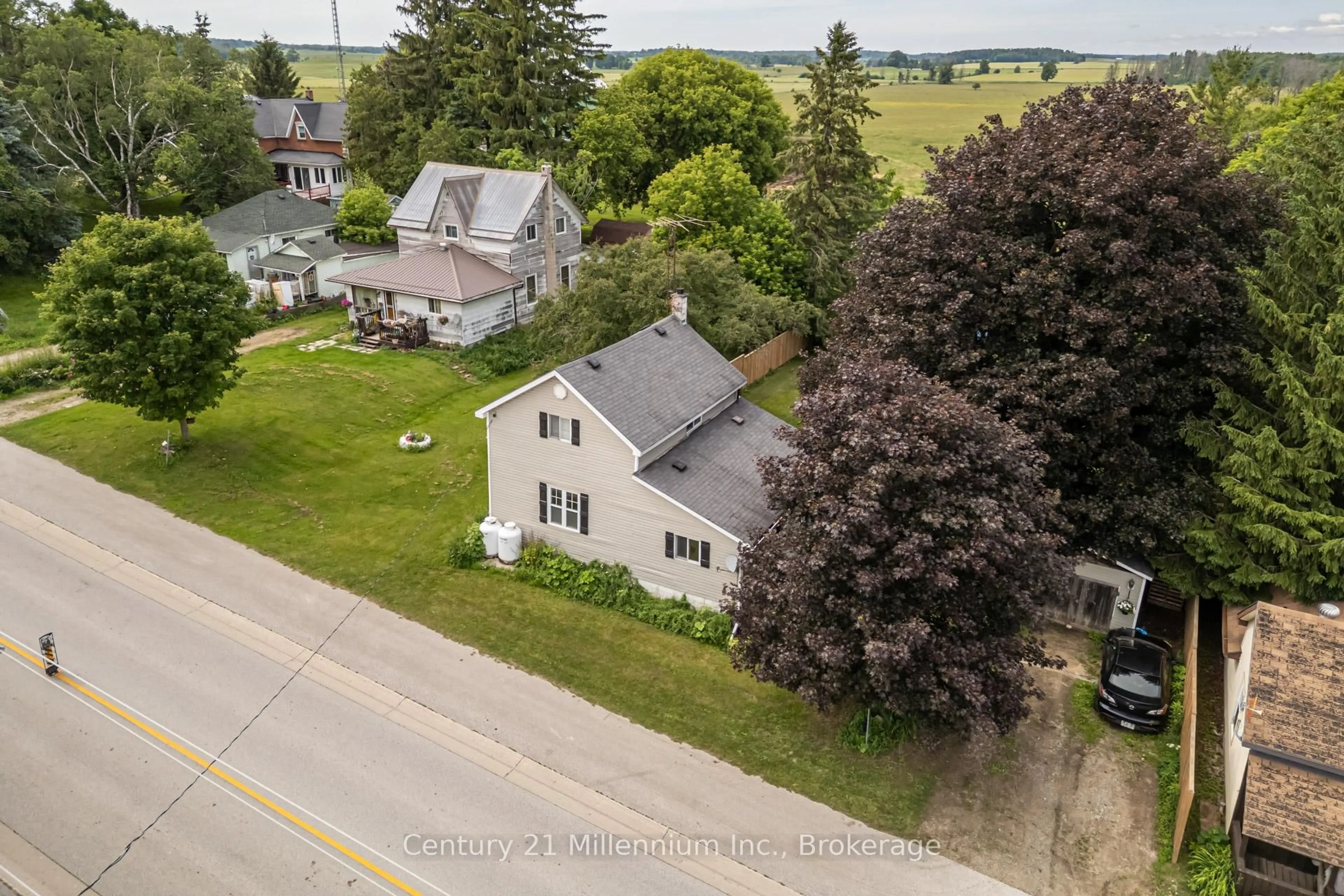 A pic from outside/outdoor area/front of a property/back of a property/a pic from drone, street for 332 Bruce Road 40, Arran-Elderslie Ontario N0H 1L0