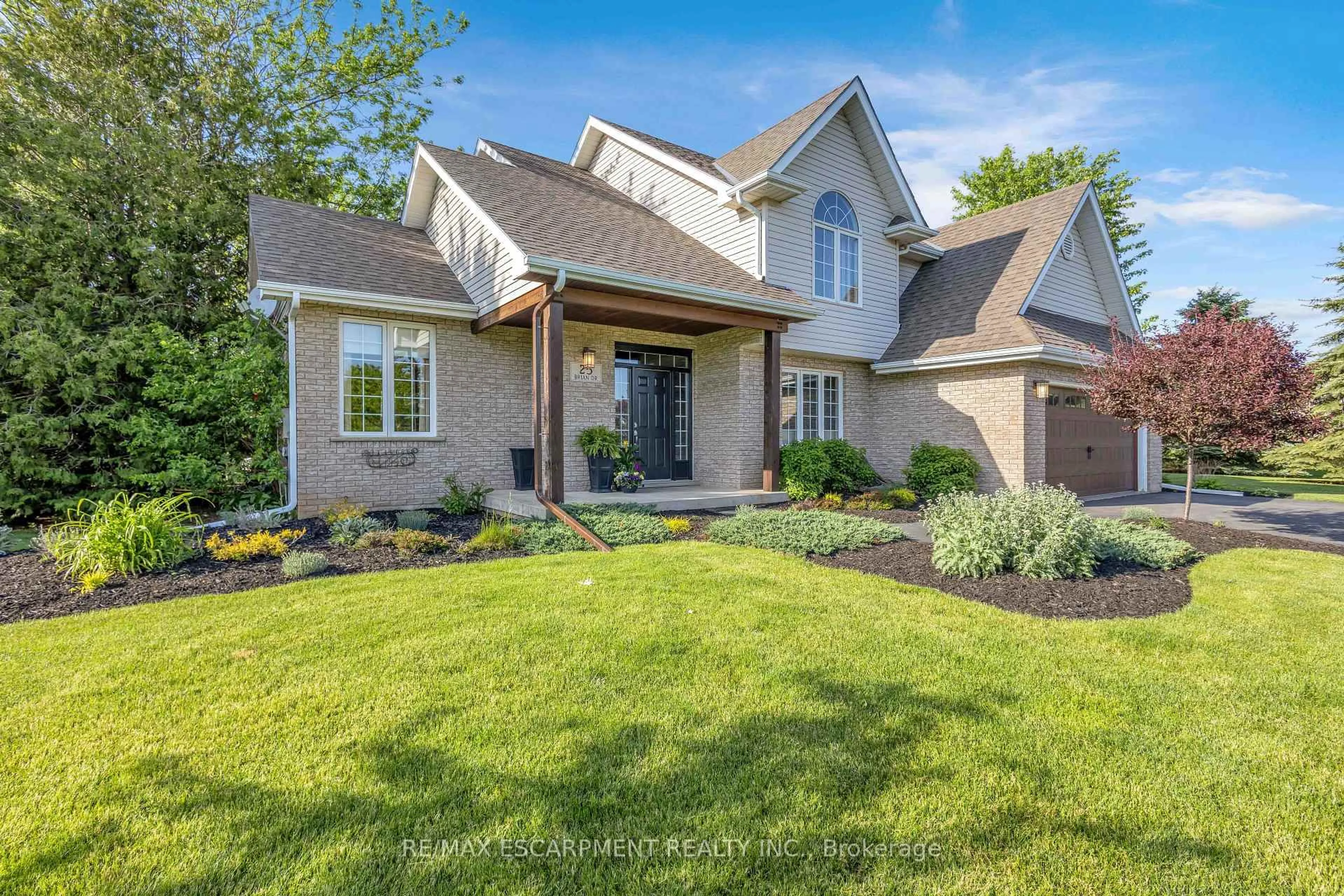 Home with brick exterior material, street for 25 Brian Dr, Brant Ontario N0E 1A0