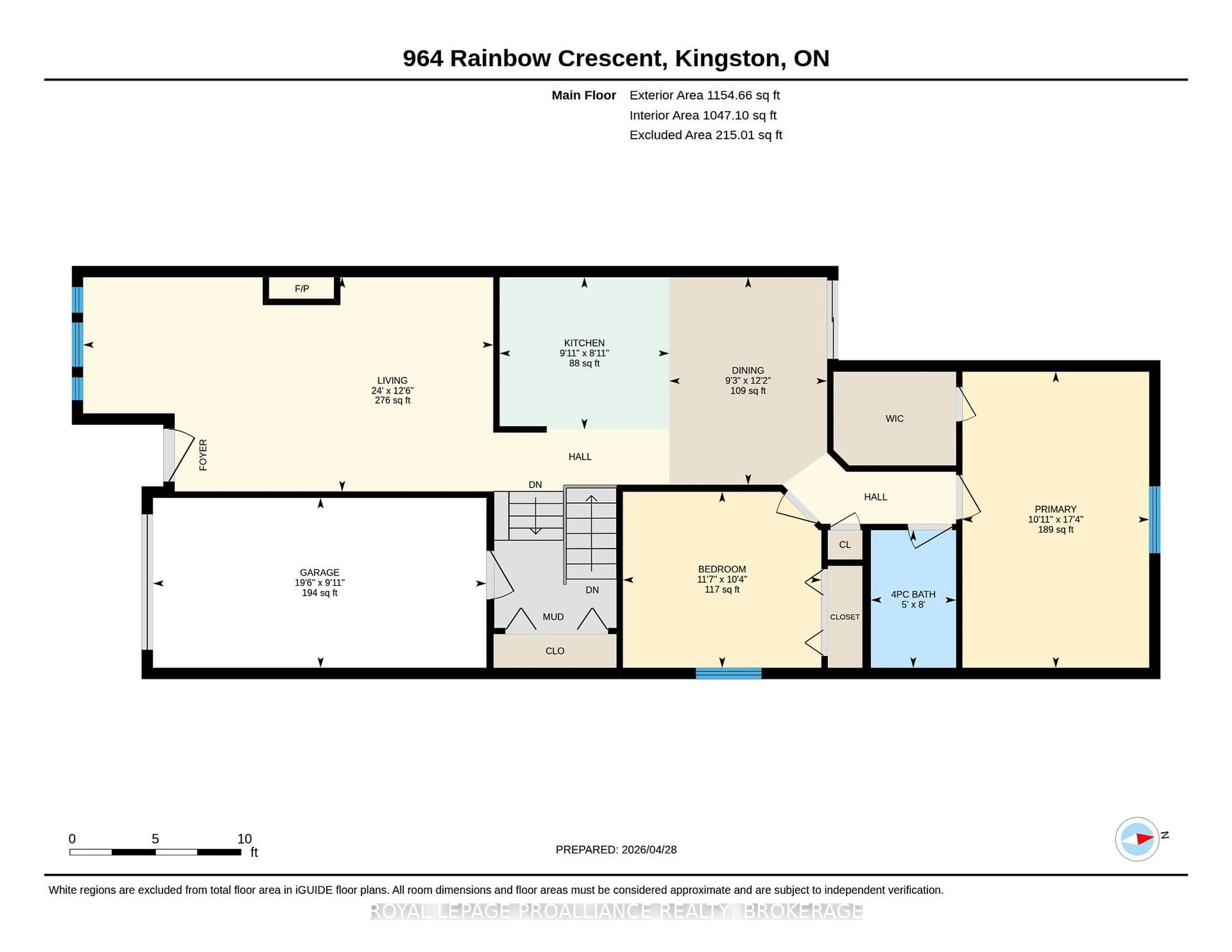 Floor plan for 964 Rainbow Cres, Kingston Ontario K7K 7J2