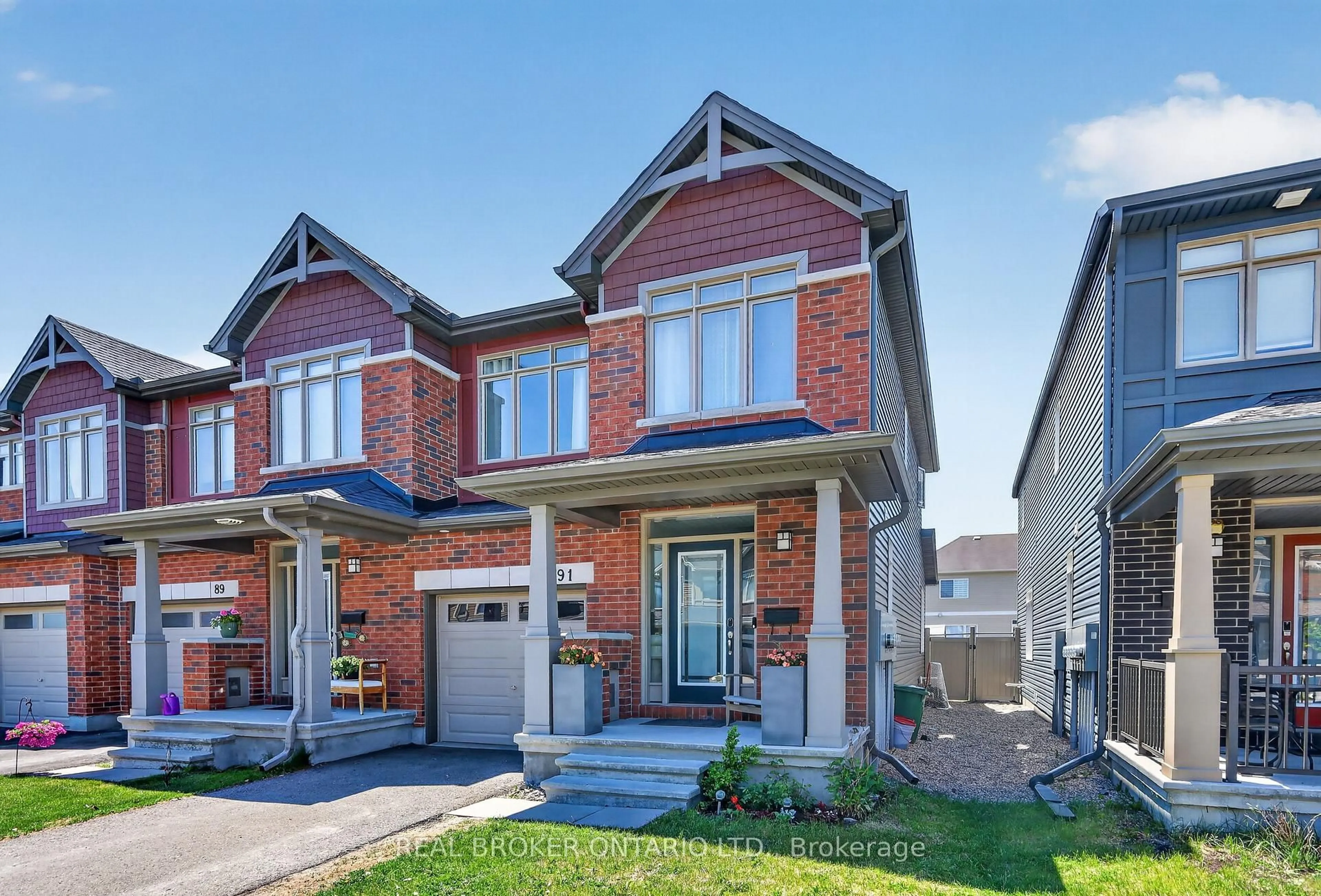 Home with brick exterior material, street for 91 Chevron Pl, Orleans Ontario K1W 0L6