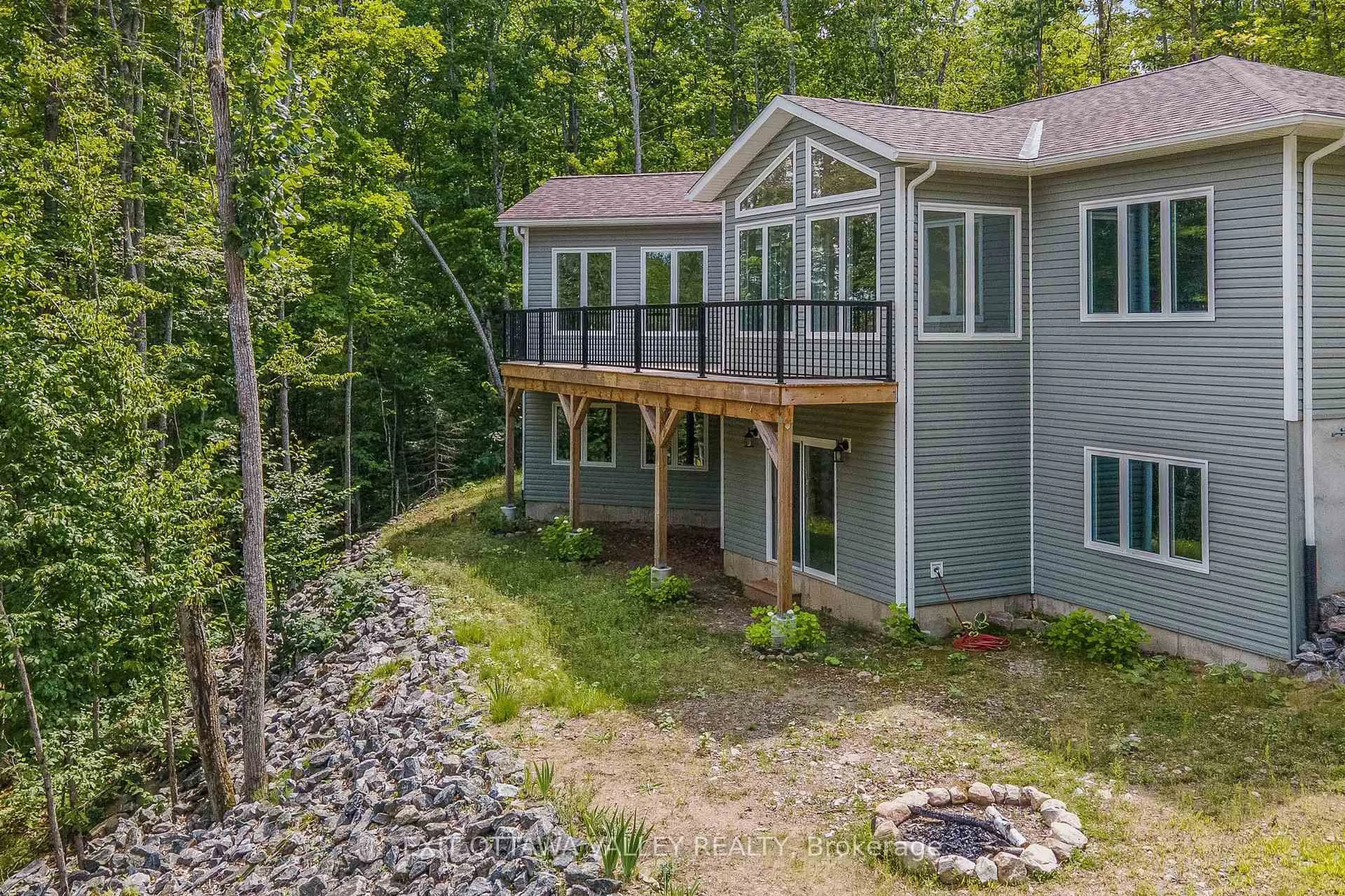 A pic from outside/outdoor area/front of a property/back of a property/a pic from drone, unknown for 698 Mitchell Rd, Barry's Bay Ontario K0J 1B0