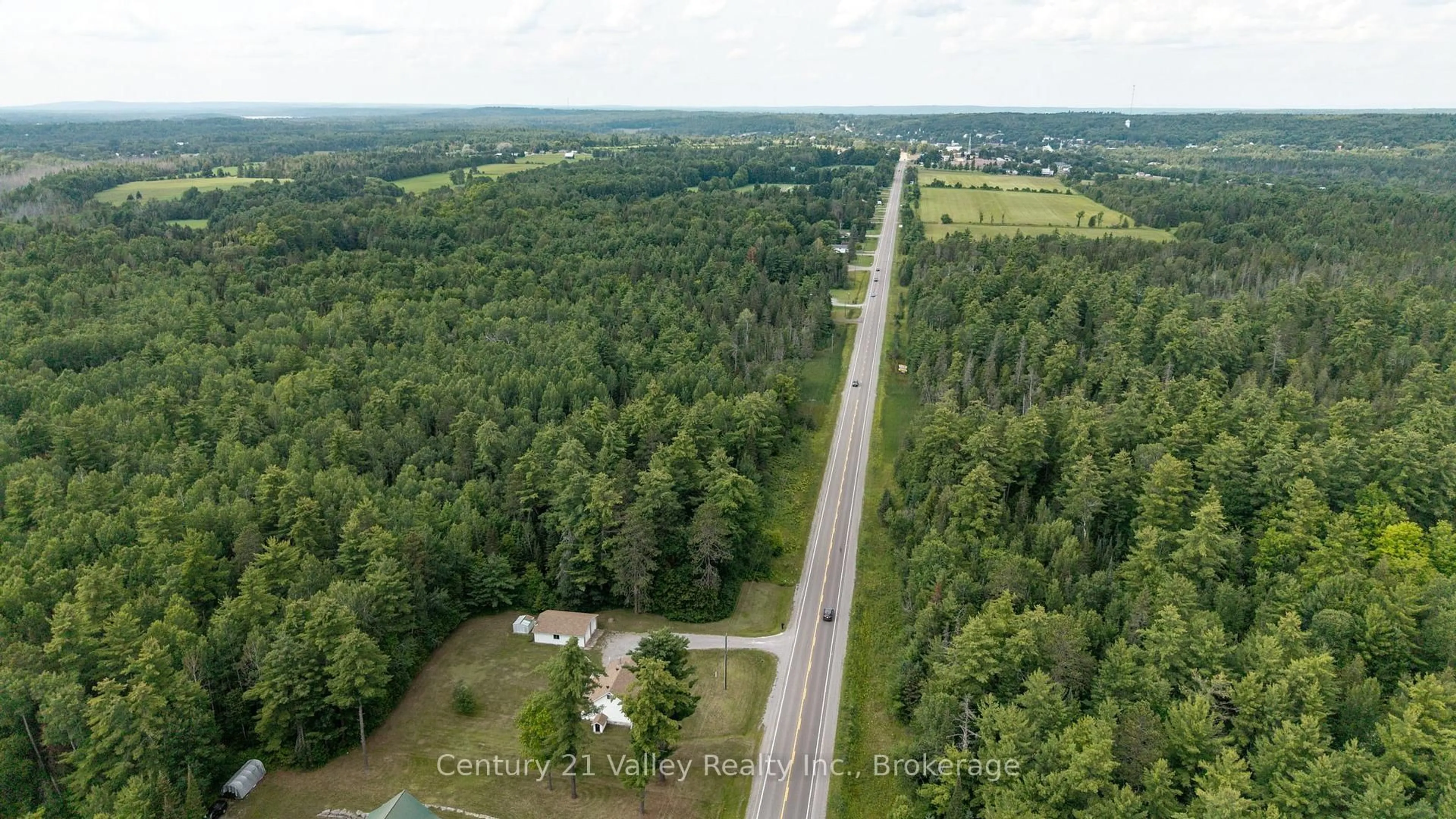 A pic from outside/outdoor area/front of a property/back of a property/a pic from drone, forest/trees view for 33949 41 Highway, Eganville Ontario K0J 1T0