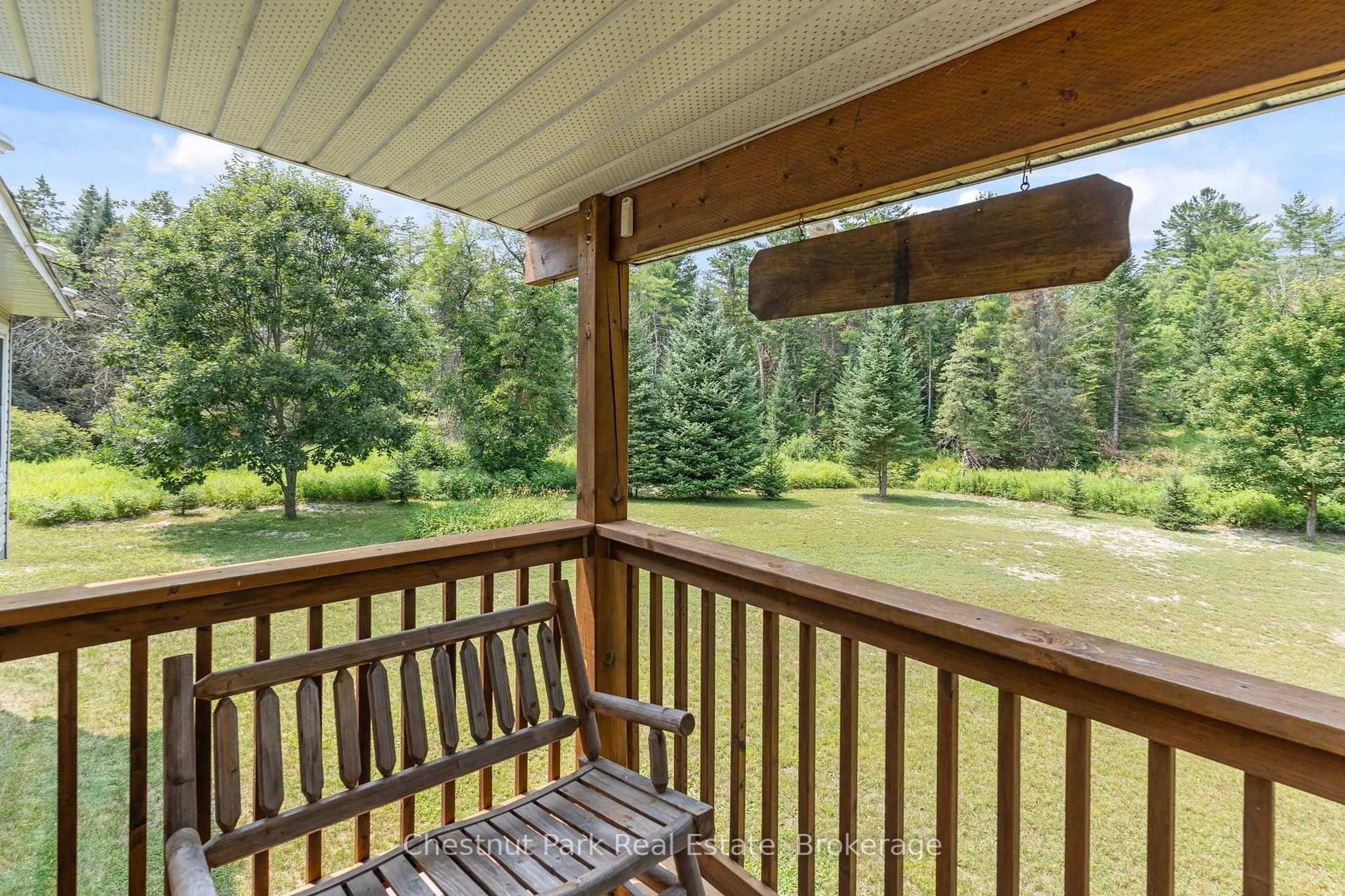 Patio, water/lake/river/ocean view for 8488 County Road 503 Rd, Highlands East Ontario K0M 2A0