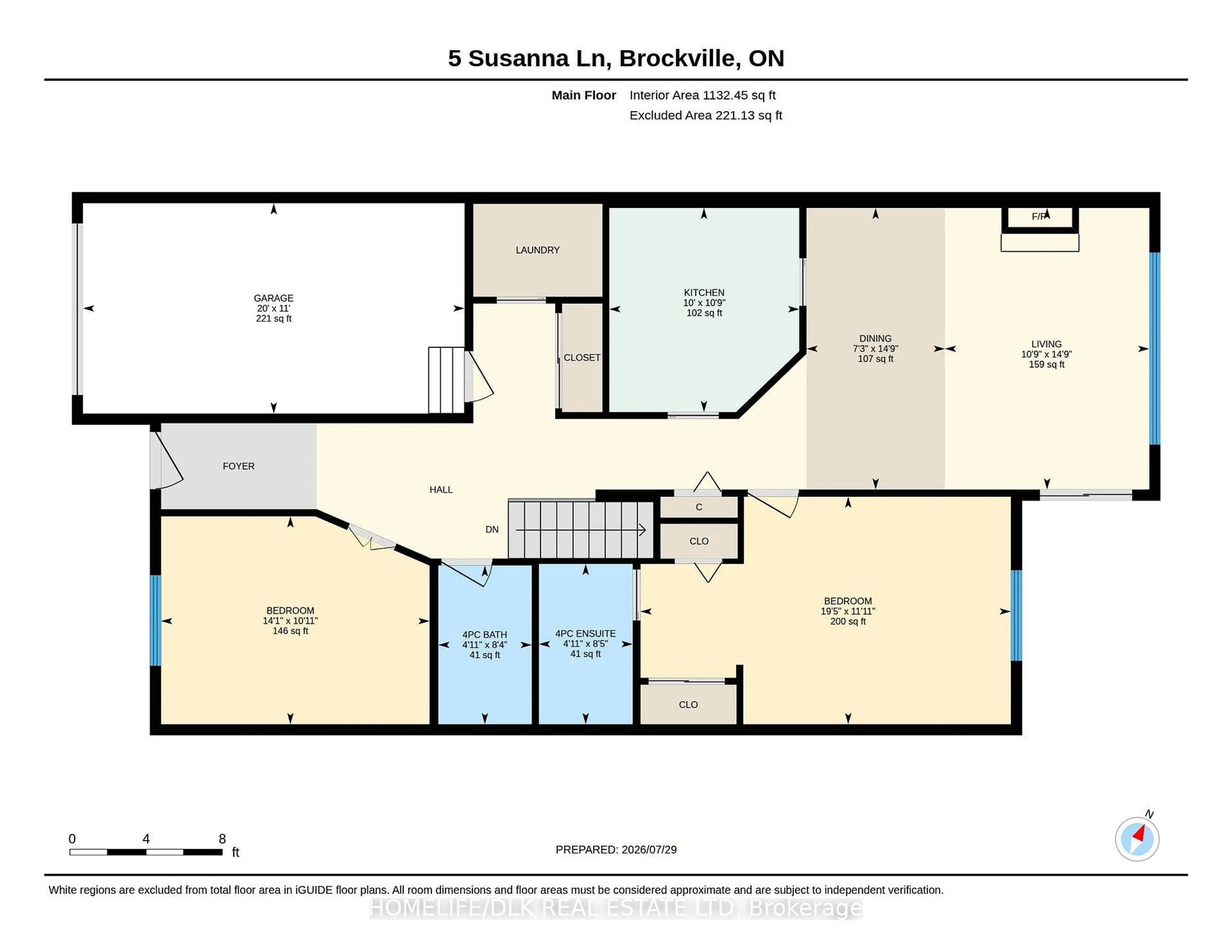 Floor plan for 5 Susanna Lane, Brockville Ontario K6V 0A7