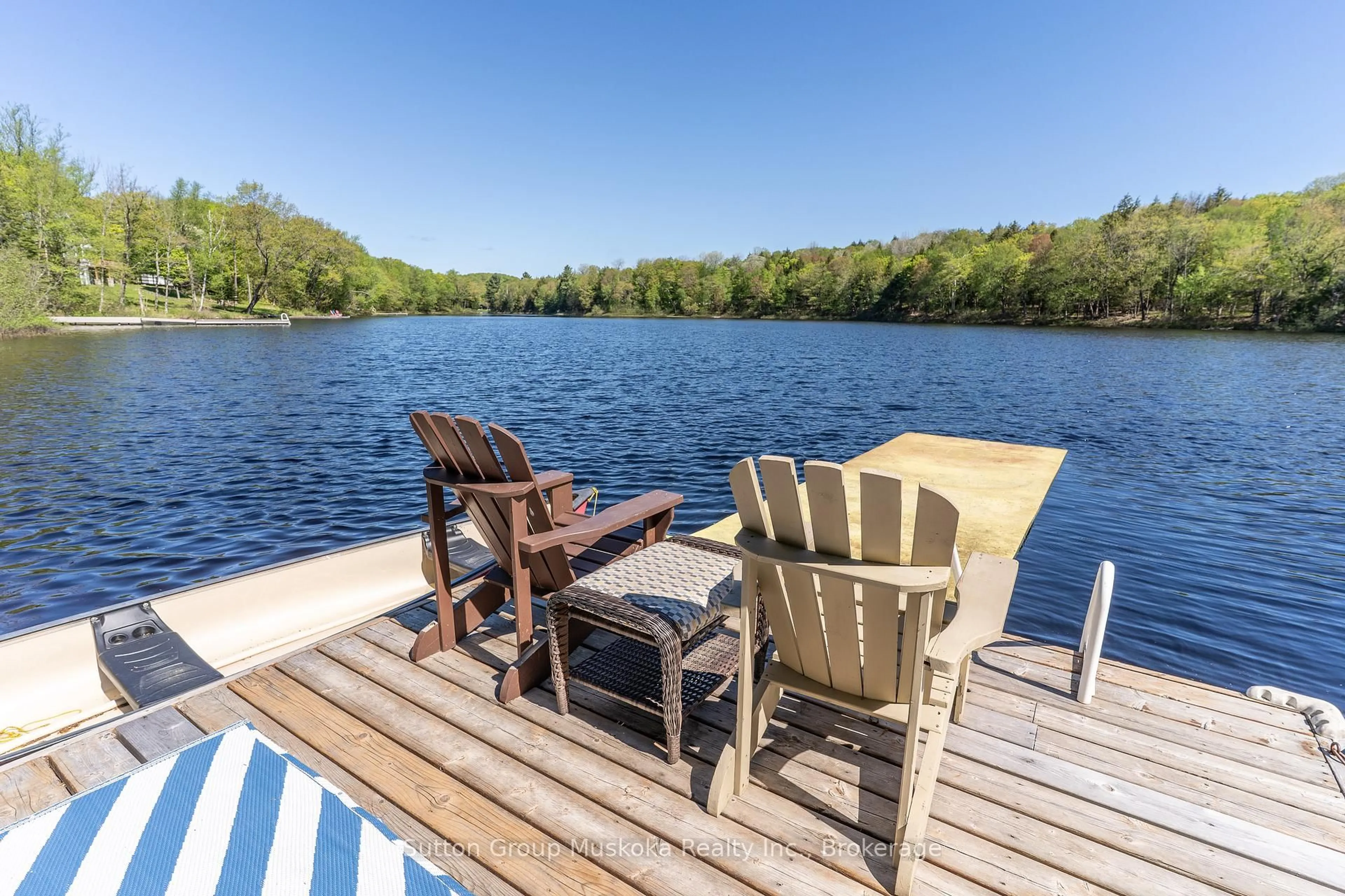 Patio, water/lake/river/ocean view for 236 Hoodstown Rd, Huntsville Ontario P1H 2J2