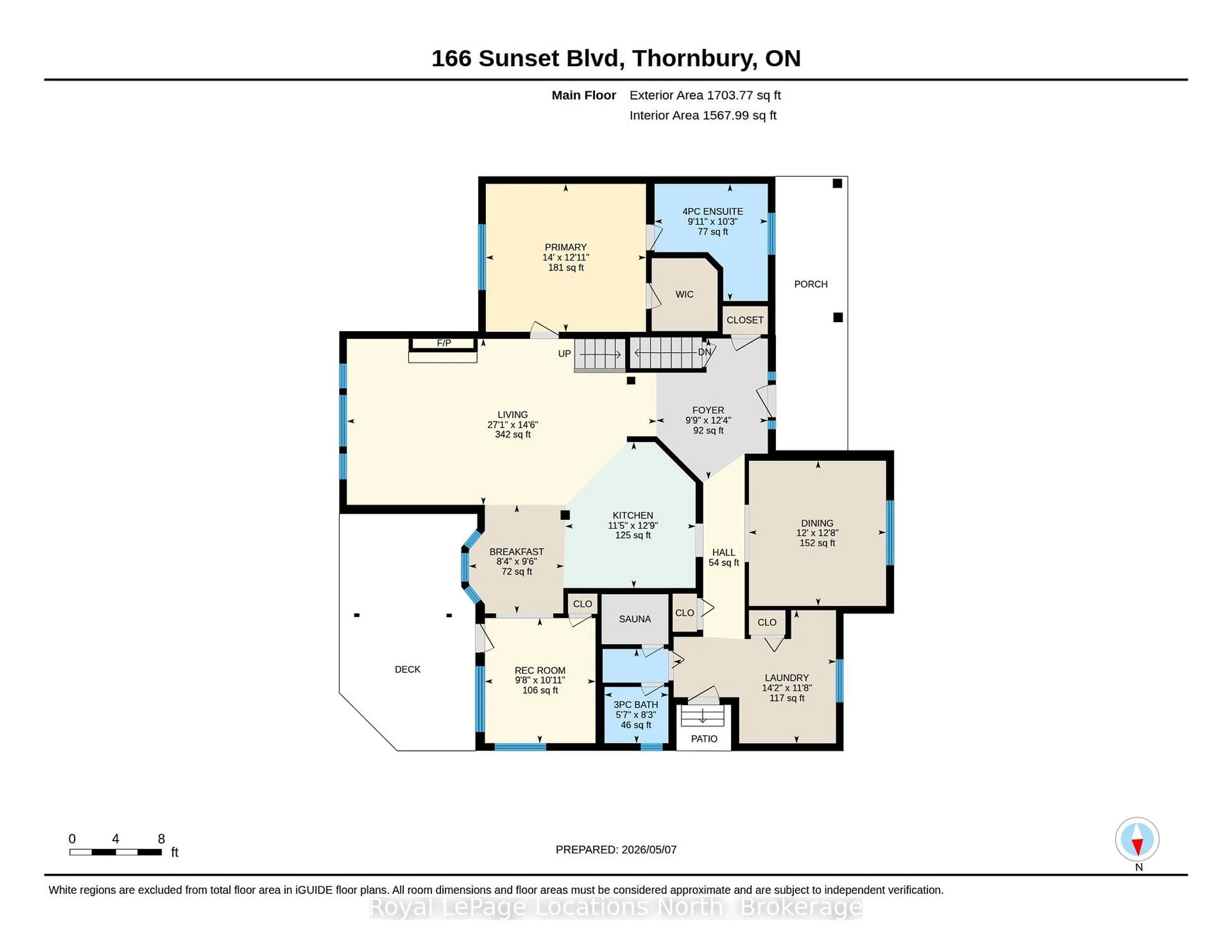 Floor plan for 166 Sunset Blvd, Blue Mountains Ontario N0H 2P0