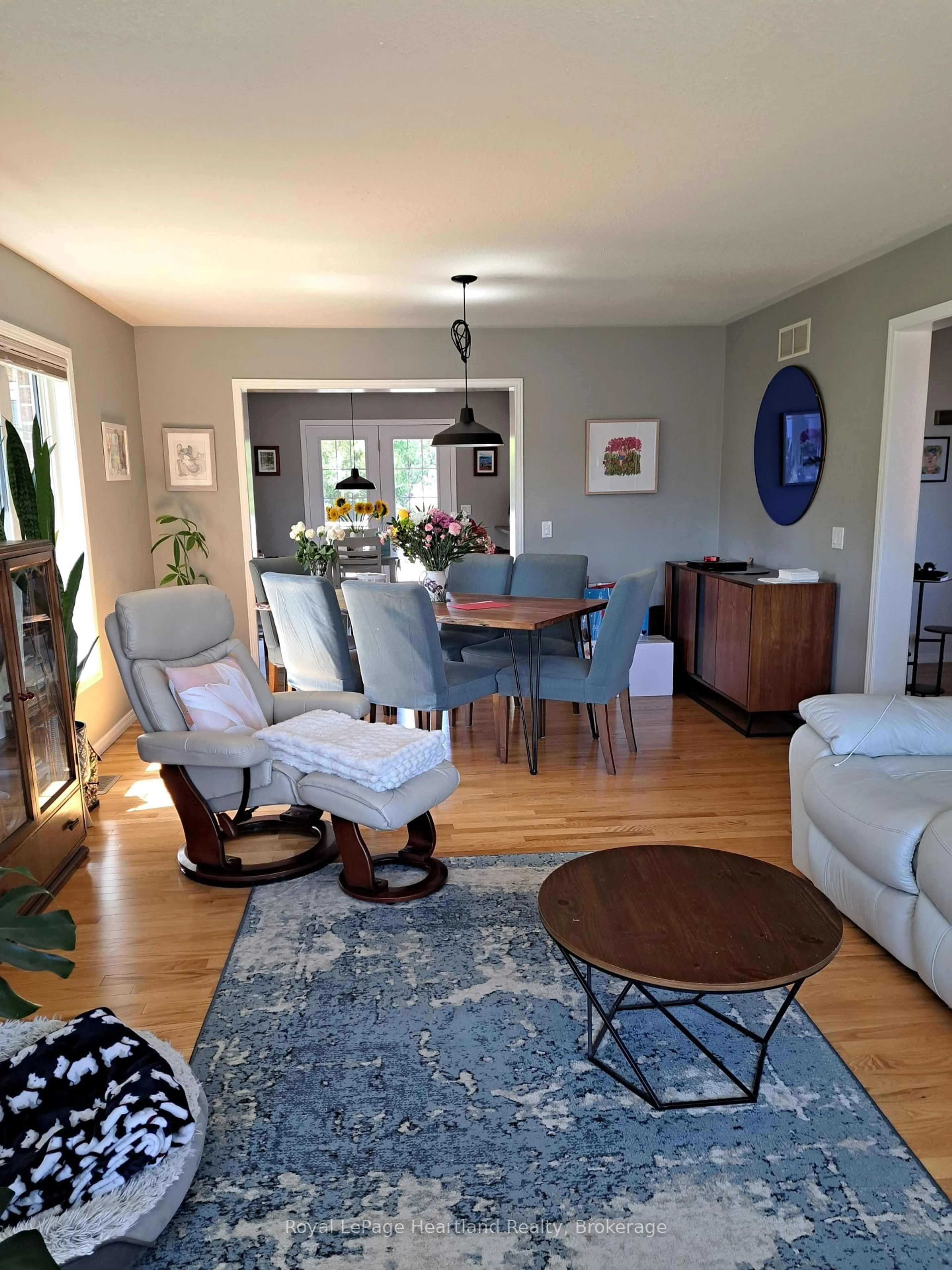Living room with furniture, wood/laminate floor for 30 Ann St #29, St. Marys Ontario N4X 1C8