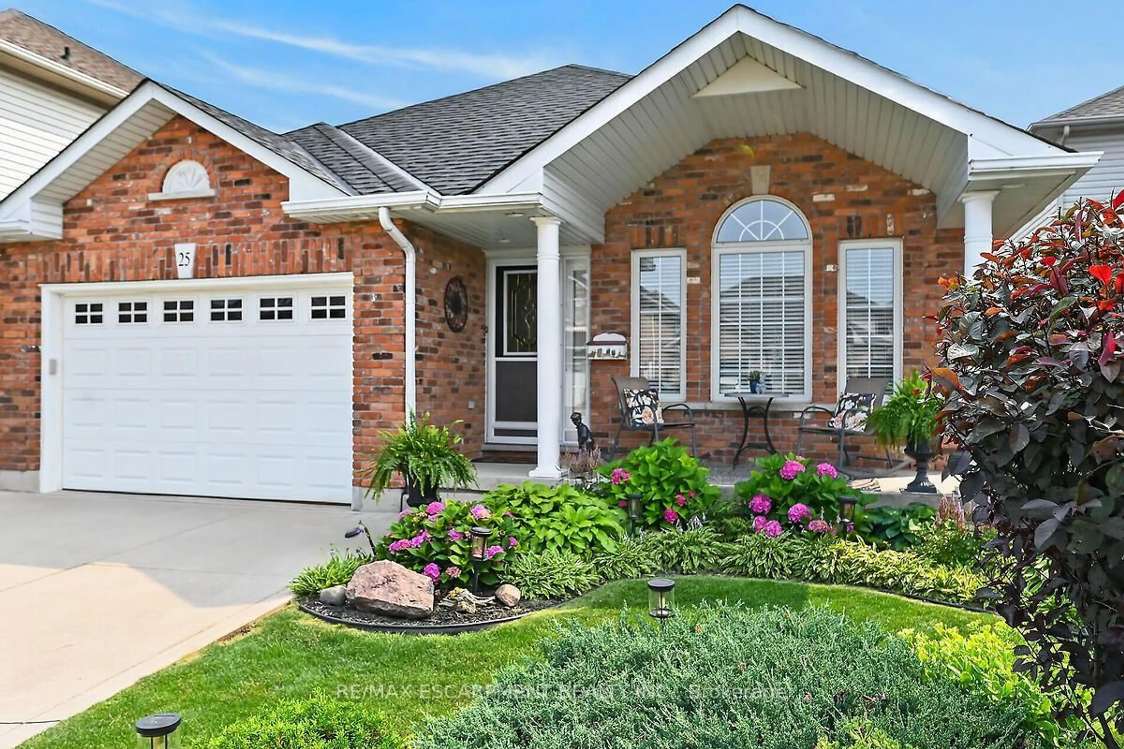 Home with brick exterior material, street for 25 Eric Burke Crt, Hamilton Ontario L9A 5J9