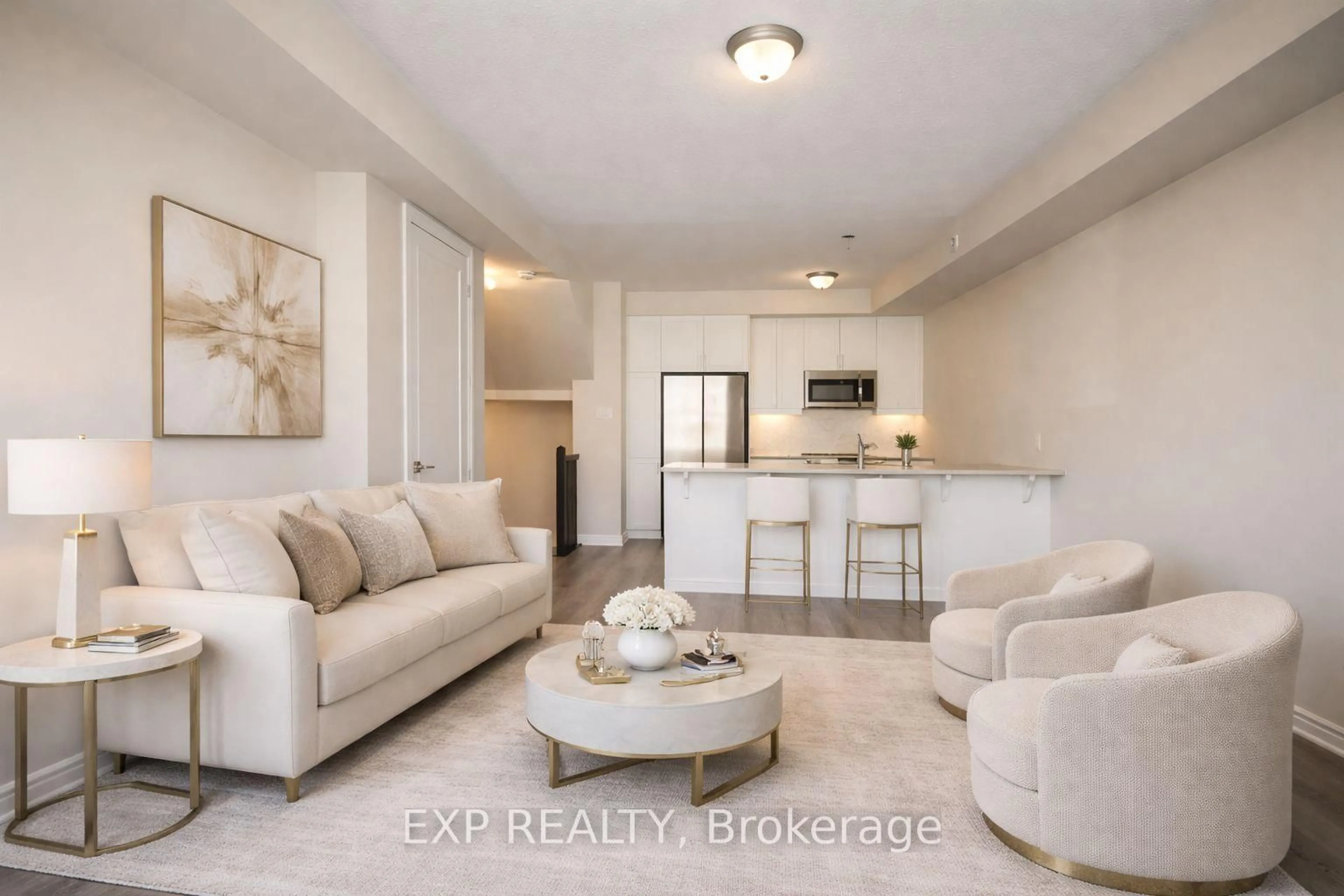 Living room with furniture, ceramic/tile floor for 808 Mikinak Rd, Ottawa Ontario K1K 5A5