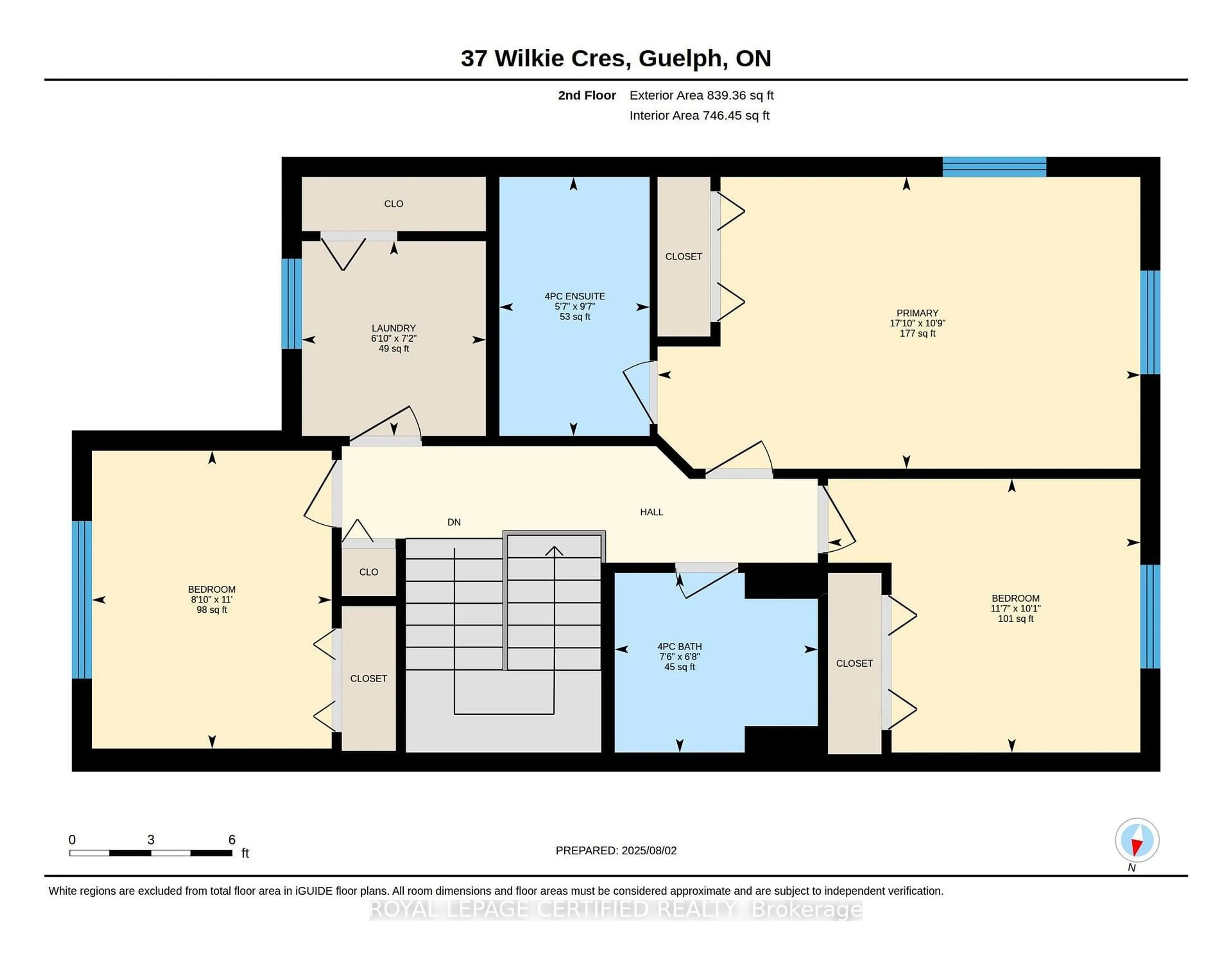 Floor plan for 37 Wilkie Cres, Guelph Ontario N1L 0B1