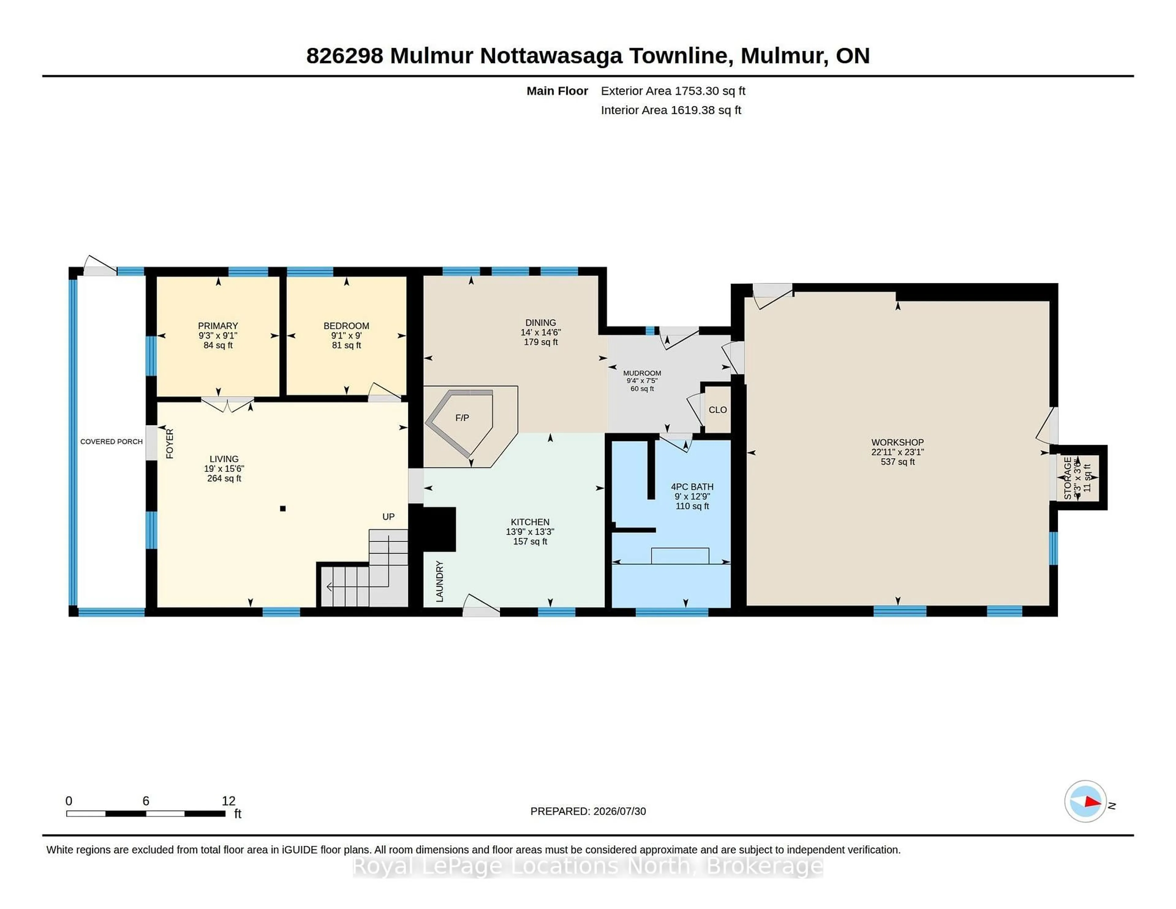 Floor plan for 826298 Mulmur Nottawasaga Townline Line, Mulmur Ontario L9V 0Y4