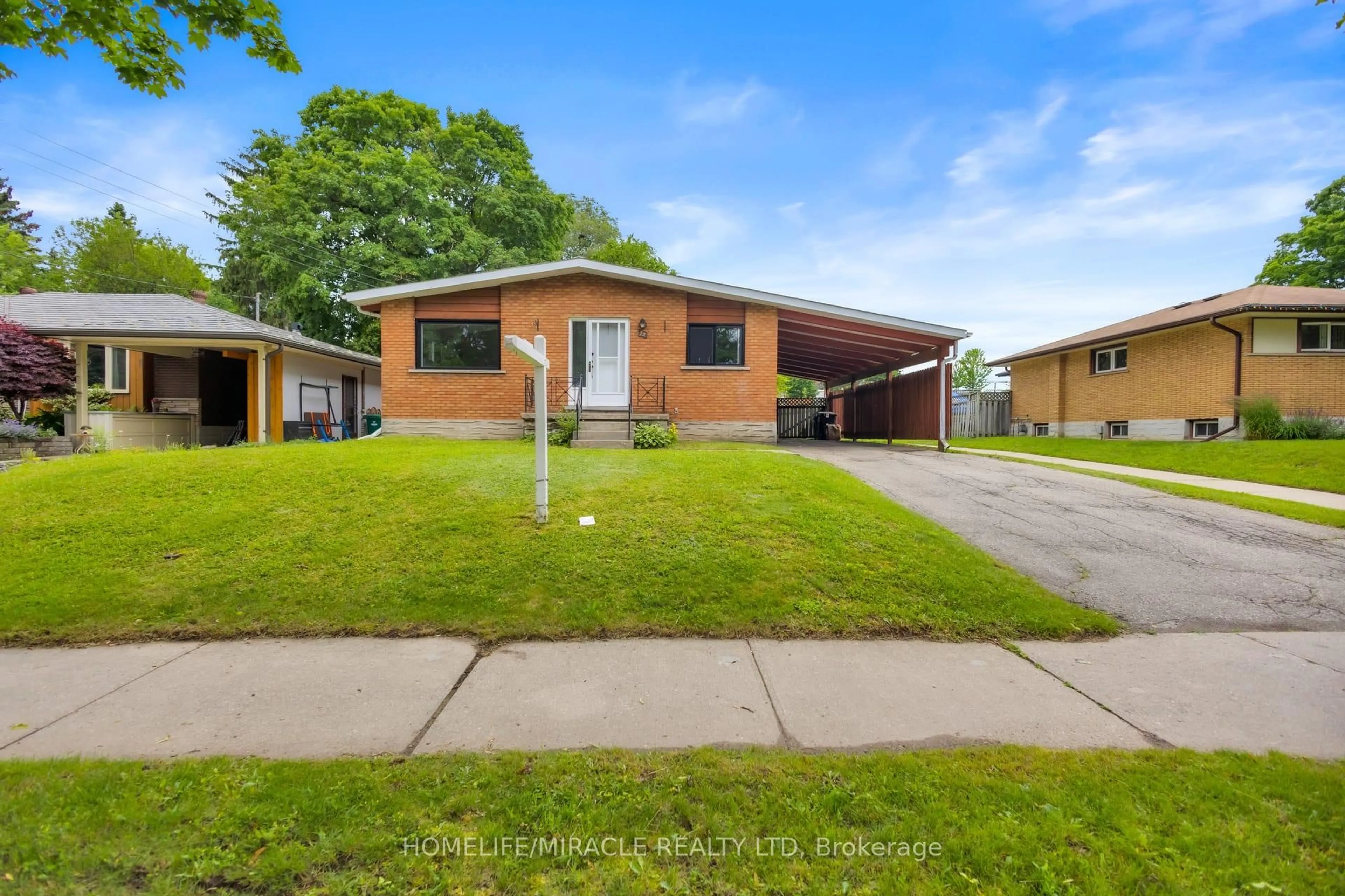 Home with brick exterior material, street for 72 Massey Ave, Kitchener Ontario N2C 1M3