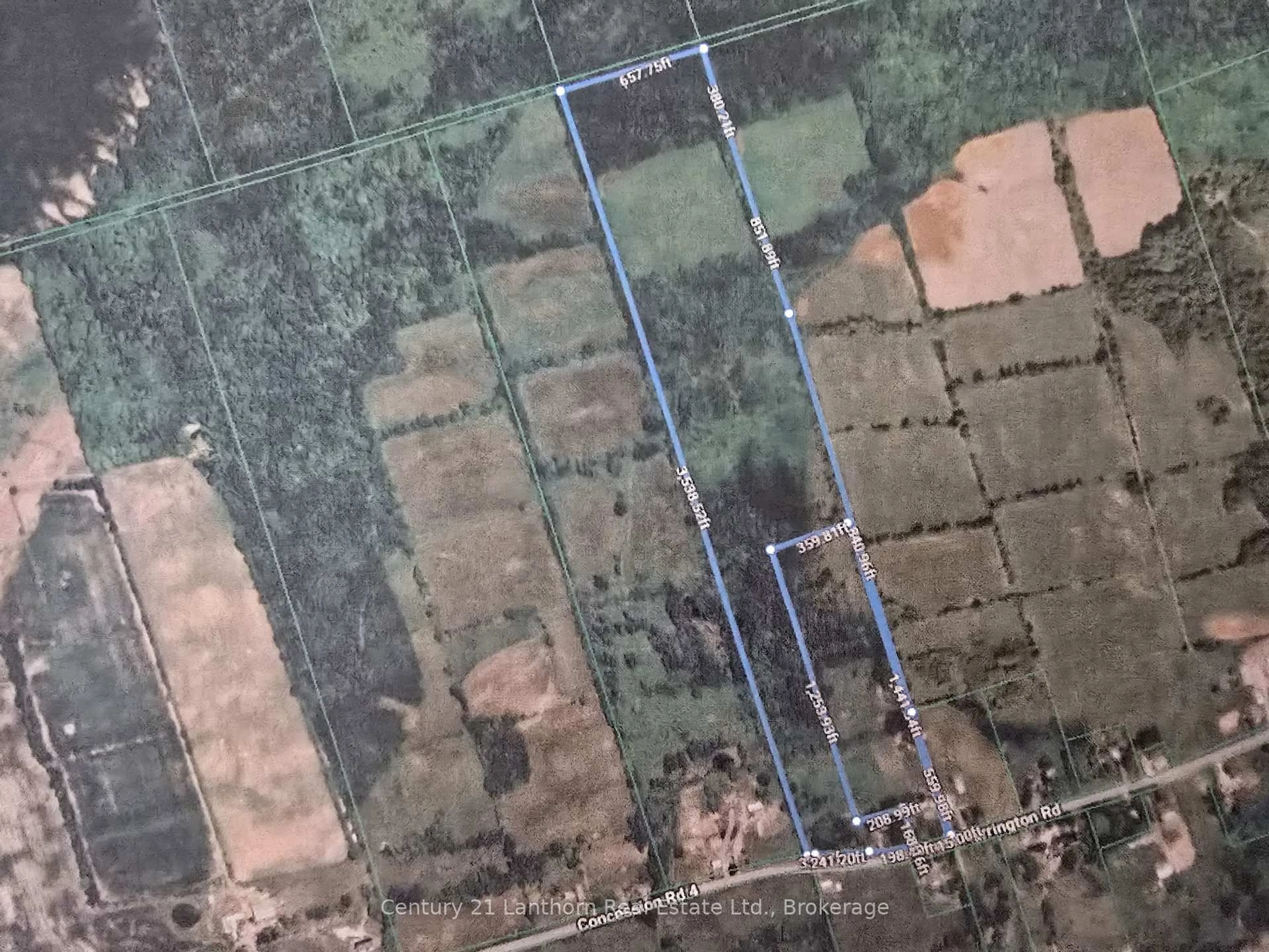 Picture of a map for 448 Harrington Rd, Hastings Ontario K0K 2C0