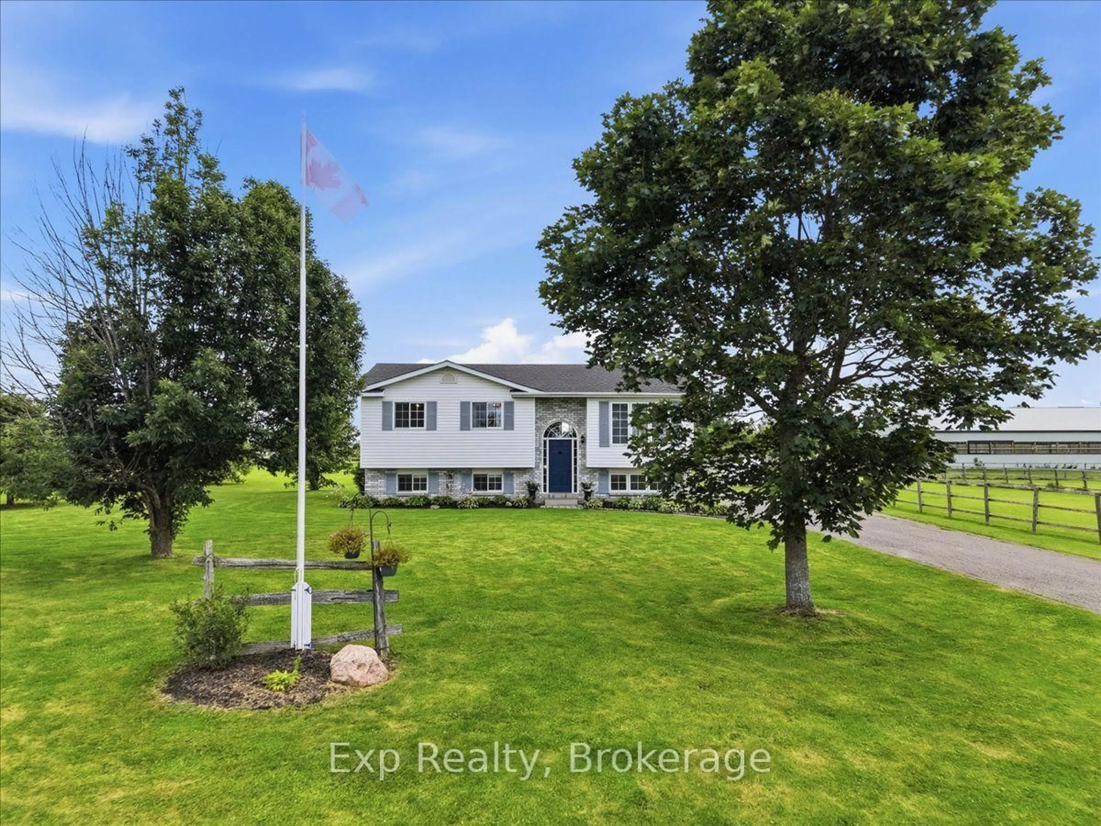 A pic from outside/outdoor area/front of a property/back of a property/a pic from drone, water/lake/river/ocean view for 1546 Harmony Rd, Corbyville Ontario K0K 1V0