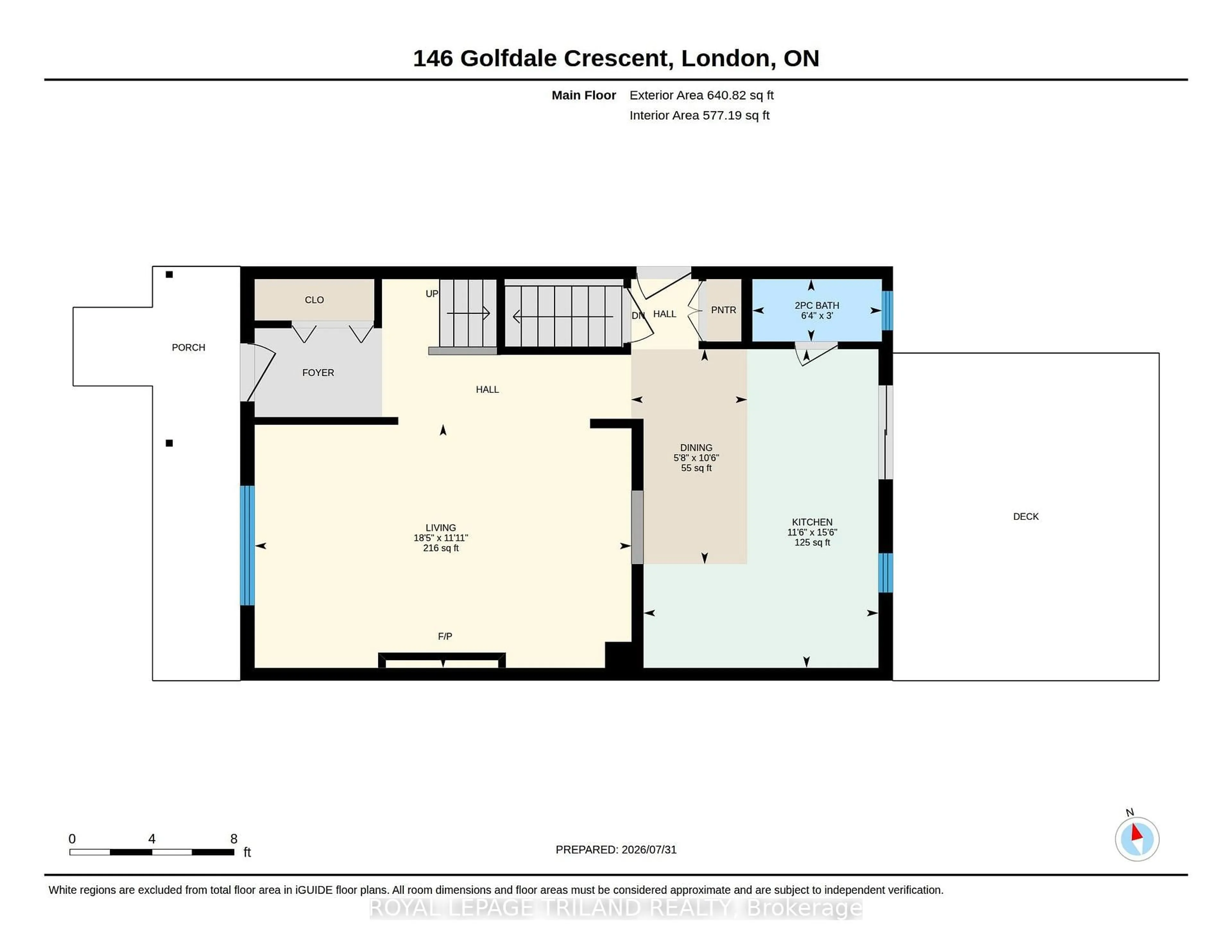 Floor plan for 146 Golfdale Cres, London South Ontario N6C 5X3