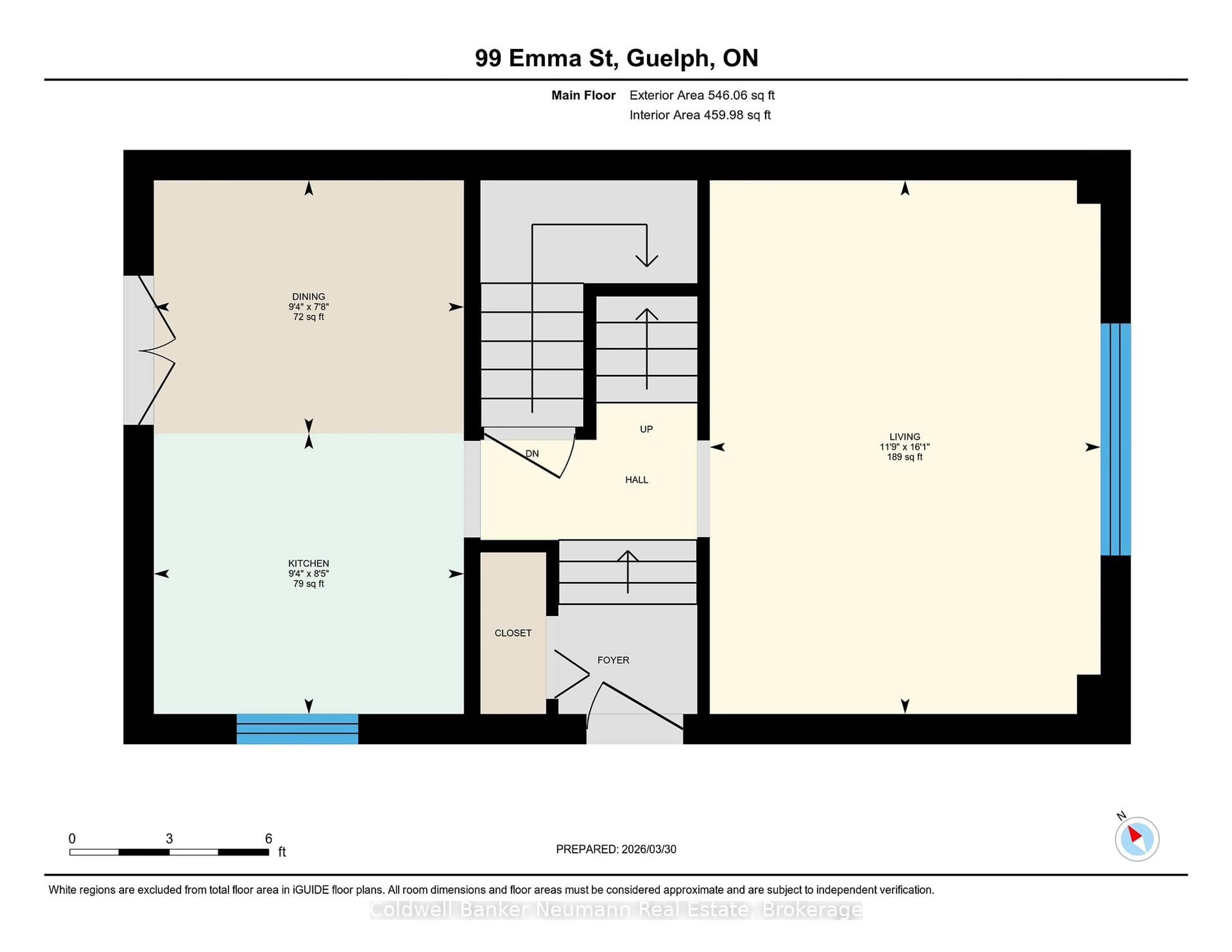 Floor plan for 99 Emma St, Guelph Ontario N1E 1V1