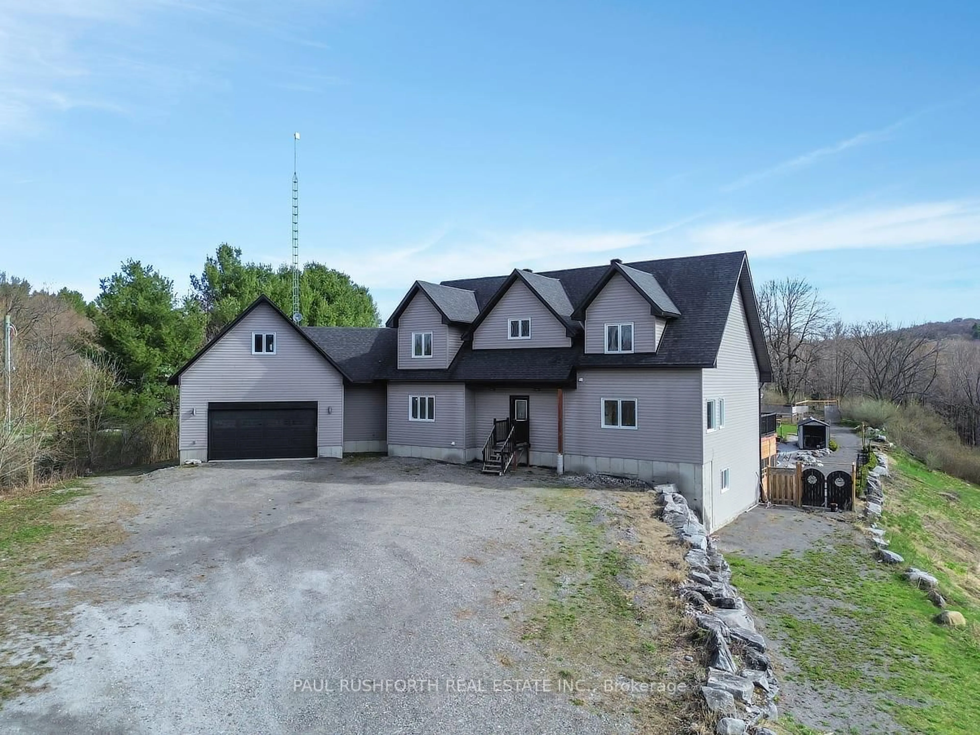 A pic from outside/outdoor area/front of a property/back of a property/a pic from drone, building for 3968 Elphin Maberly Rd, Snow Road Station Ontario K0H 2R0