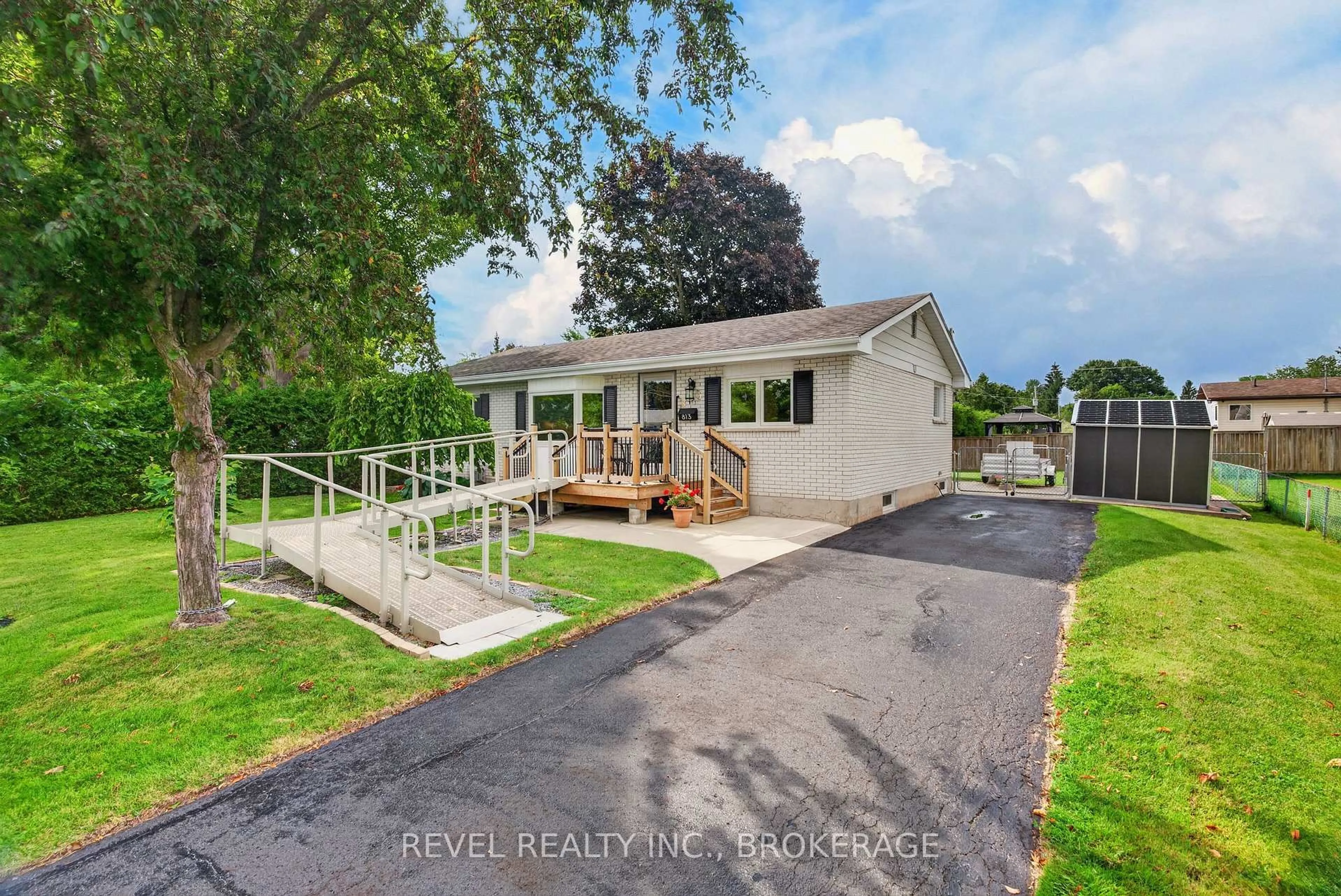A pic from outside/outdoor area/front of a property/back of a property/a pic from drone, water/lake/river/ocean view for 813 Camberley Cres, Kingston Ontario K7M 4C6
