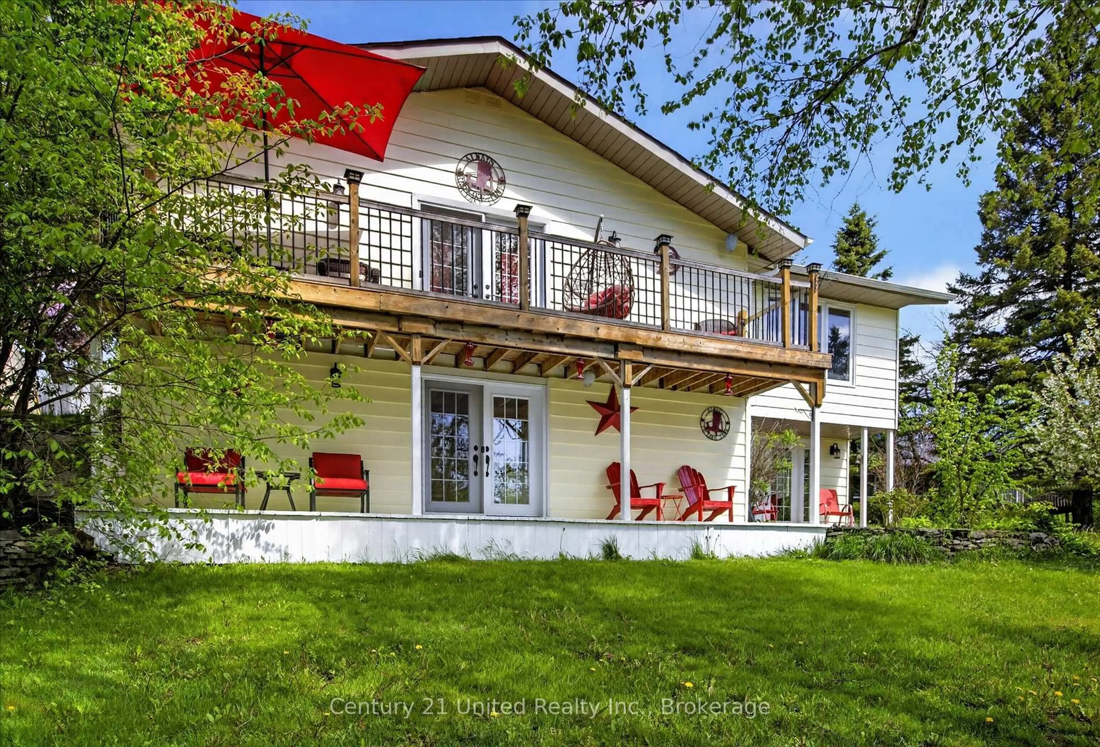 Patio, building for 216 Alpine Lake Rd, Trent Lakes Ontario K0M 1A0