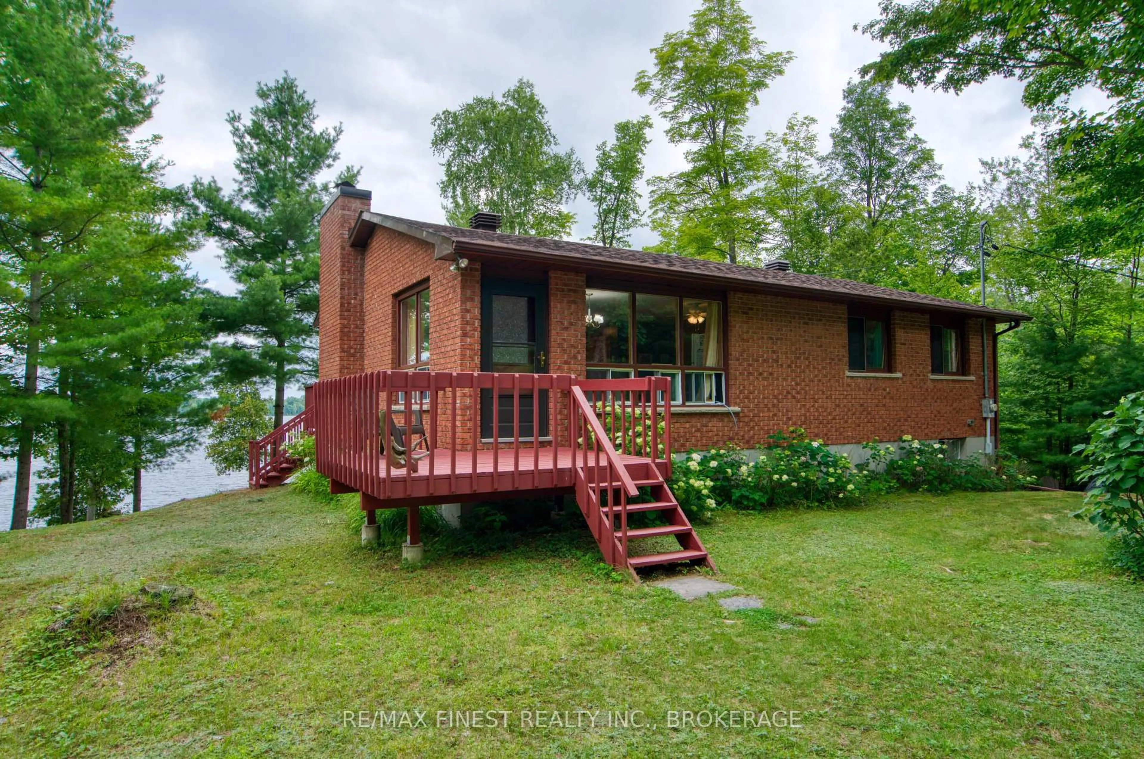 Home with brick exterior material, water/lake/river/ocean view for 1263A Shibley Rd, Sharbot Lake Ontario K0H 2P0