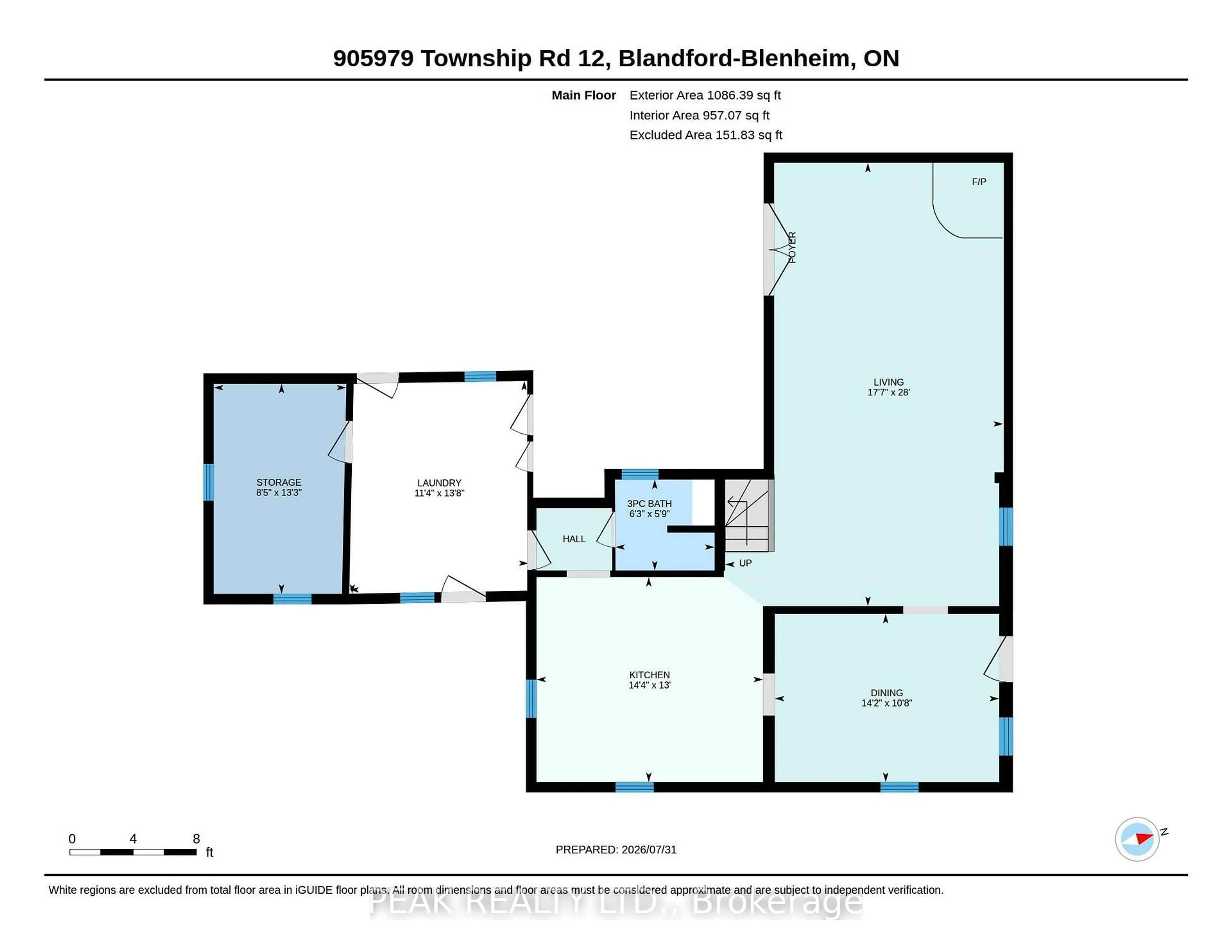 Floor plan for 905979 Township Road 12 Rd, Blandford-Blenheim Ontario N0J 1B0