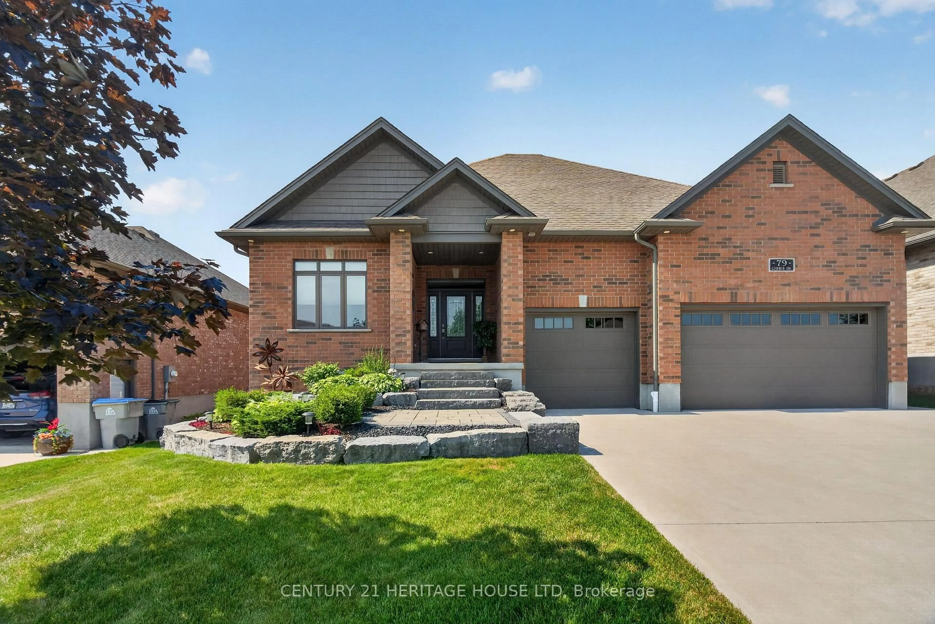 Home with brick exterior material, street for 79 Gerber Dr, Perth East Ontario N0K 1M0