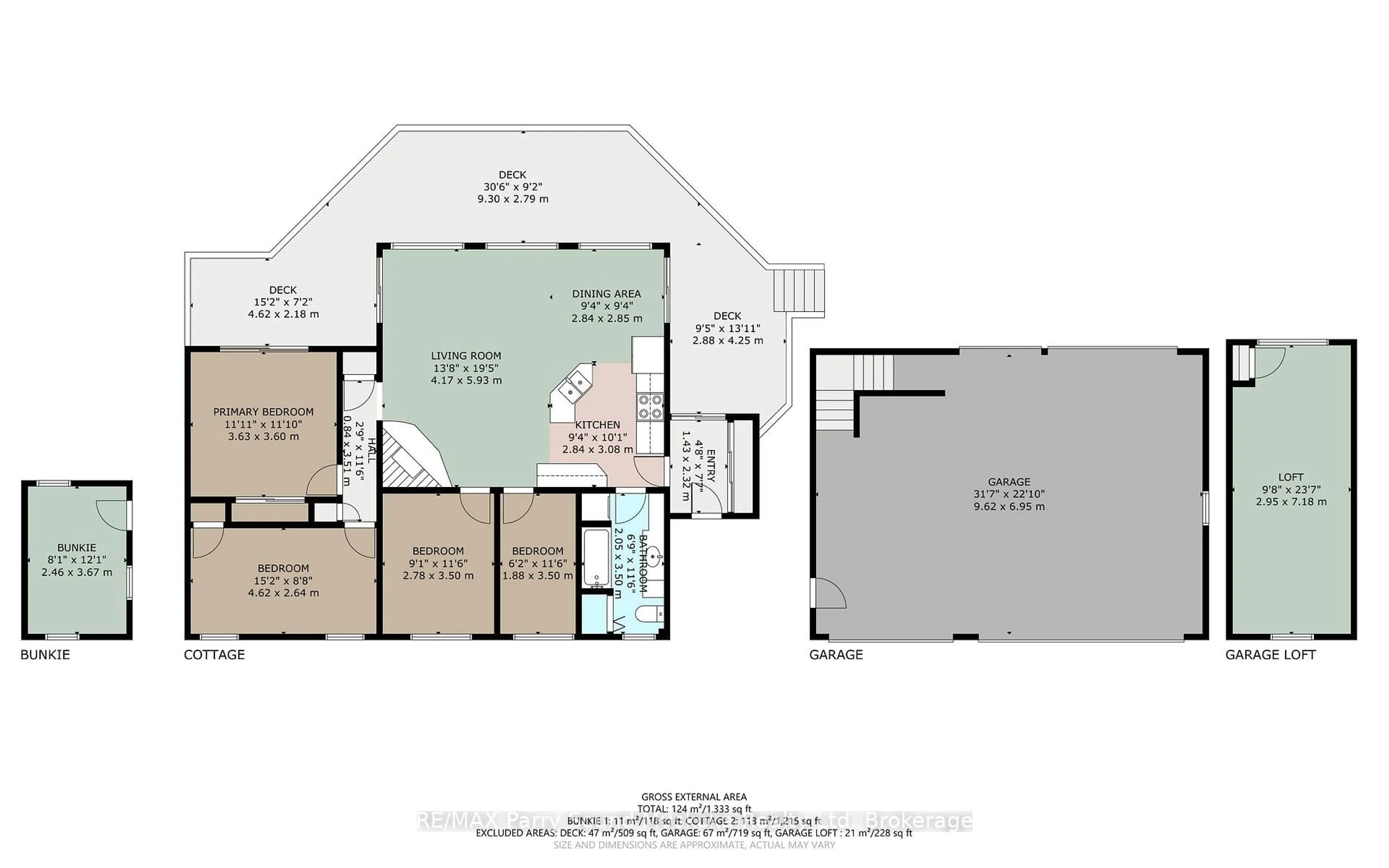 Floor plan for 13 Peak Path, Seguin Ontario P2A 2W8