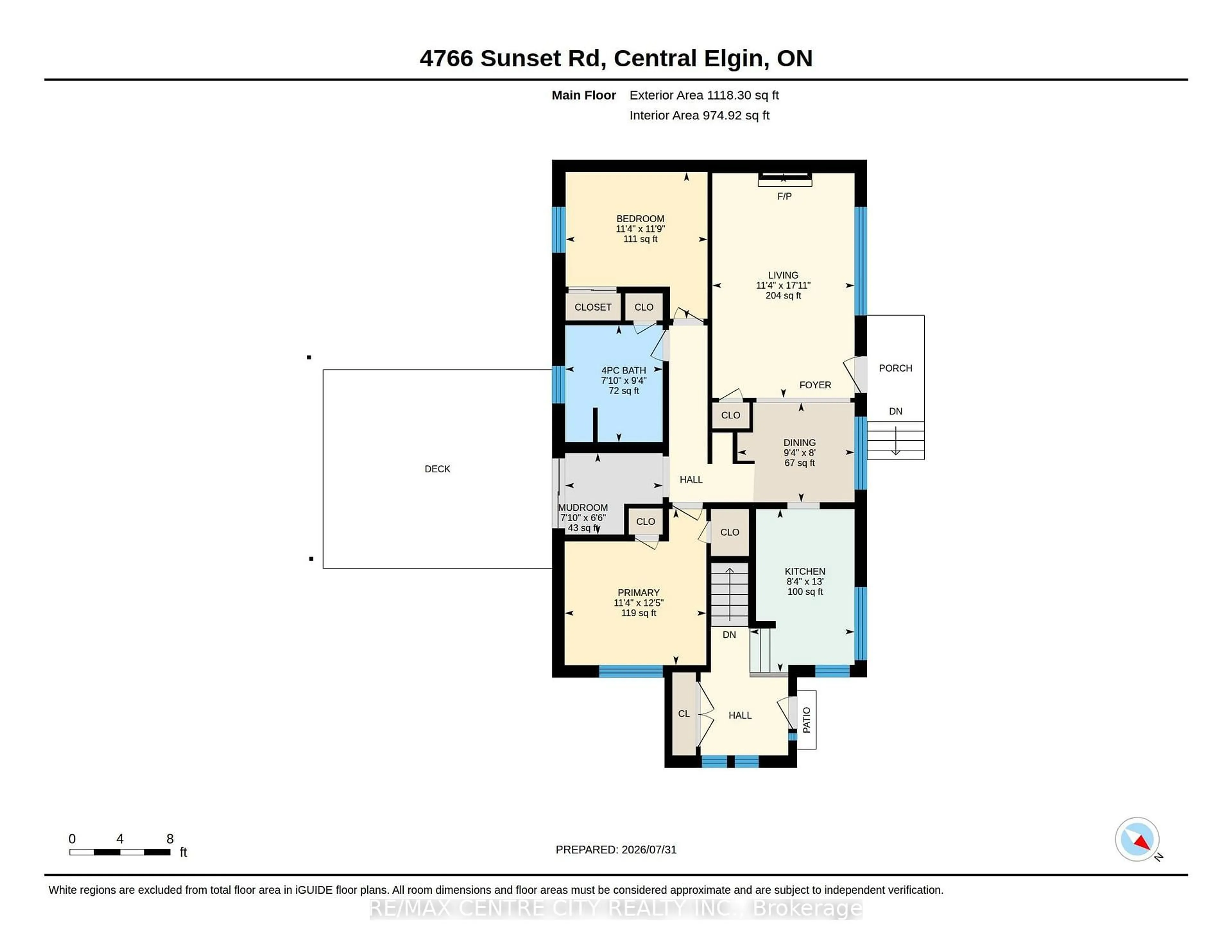 Floor plan for 4766 SUNSET Rd, Central Elgin Ontario N5L 1J1