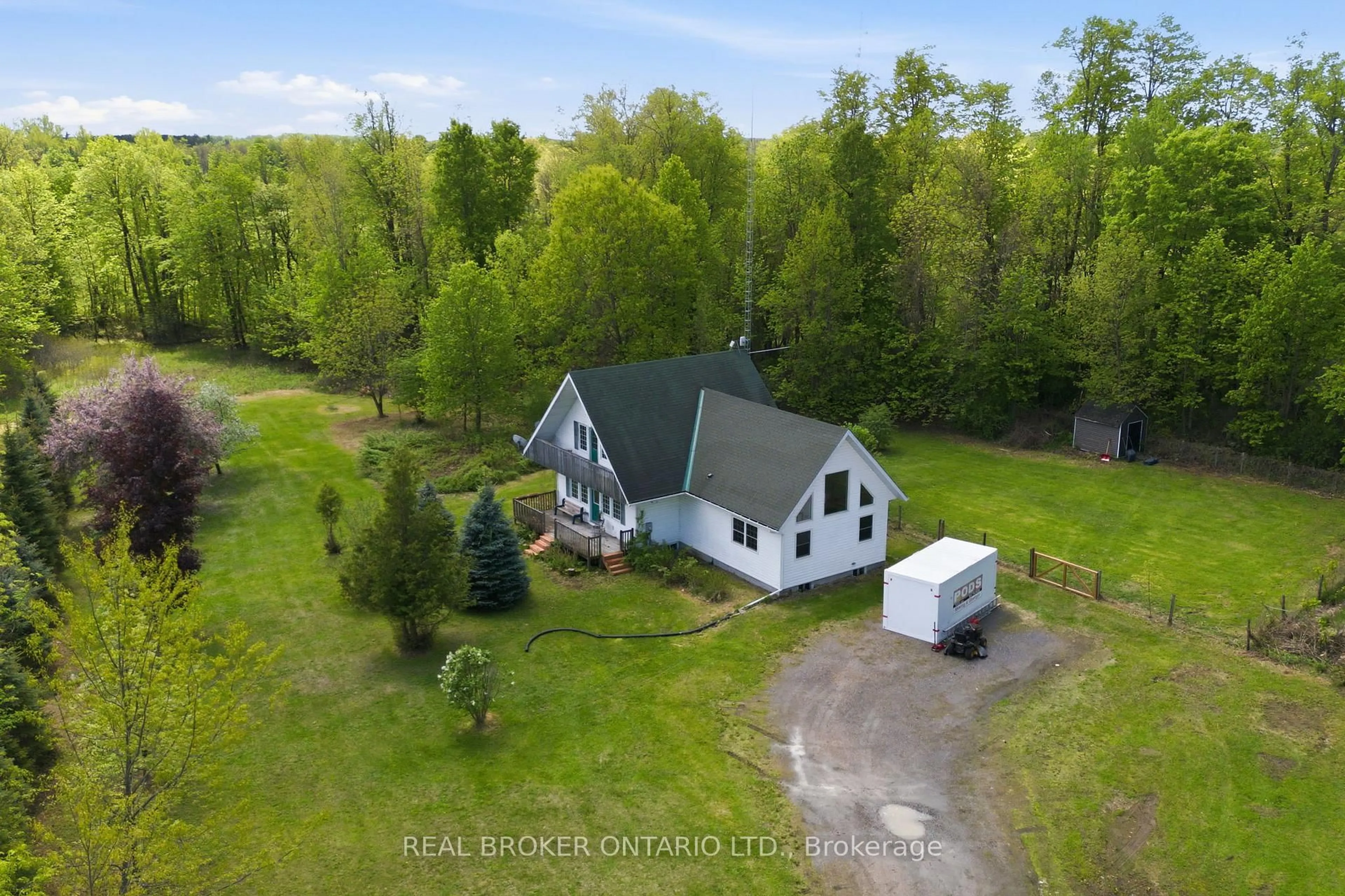 A pic from outside/outdoor area/front of a property/back of a property/a pic from drone, unknown for 14114 Highway 7 Highway, Perth Ontario K7H 3C8