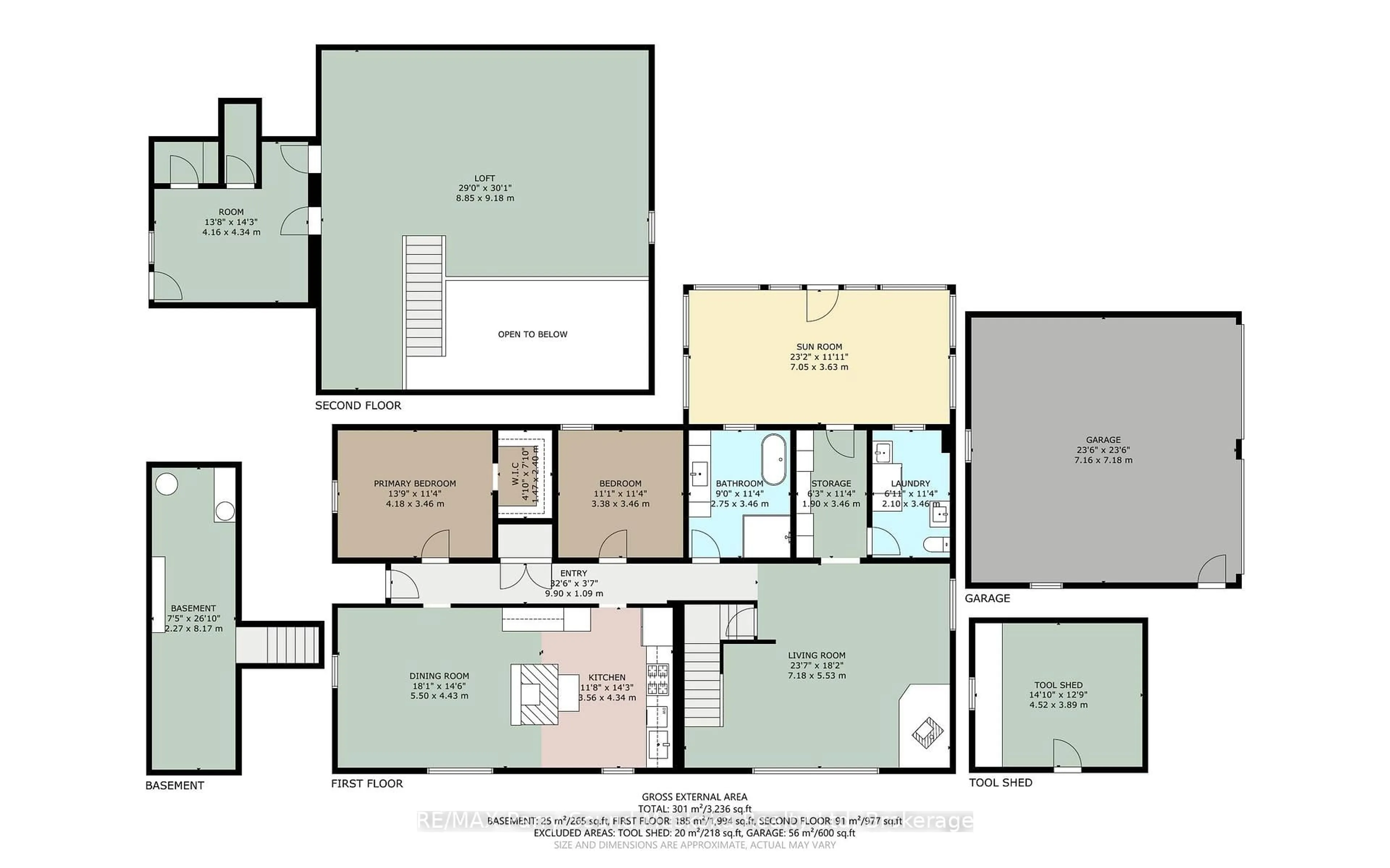 Floor plan for 15 Victoria St, Seguin Ontario P0C 1J0