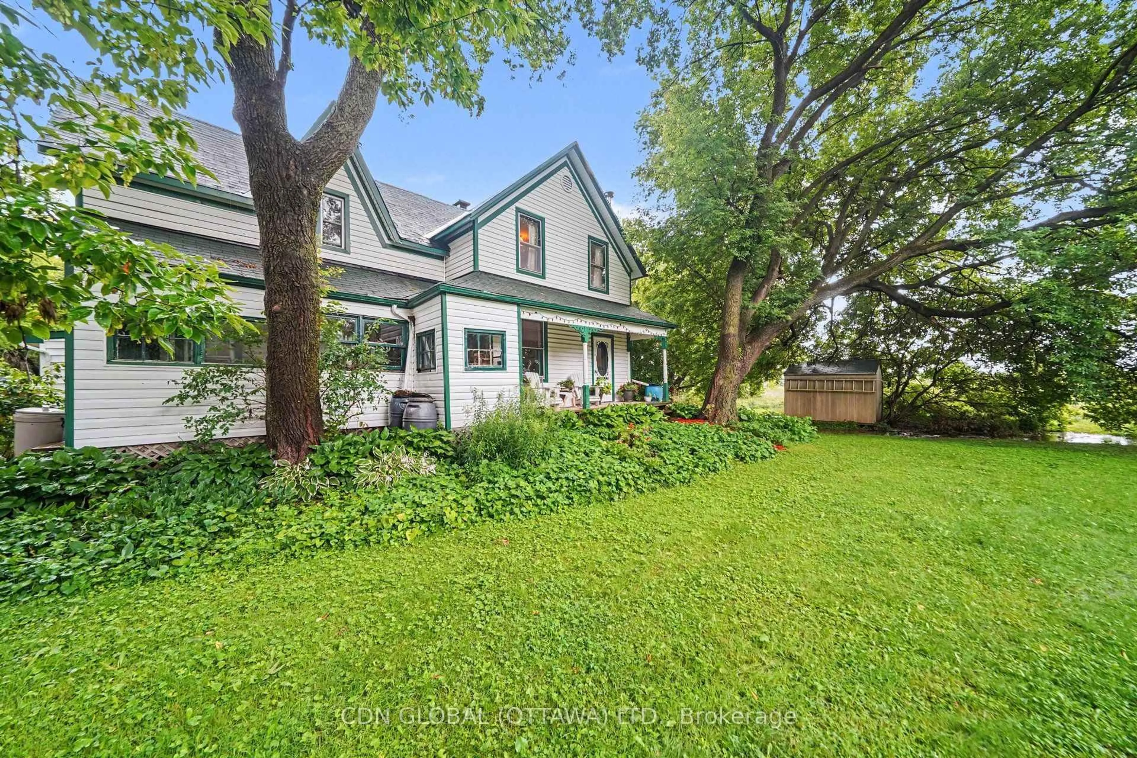 A pic from outside/outdoor area/front of a property/back of a property/a pic from drone, street for 1495 York's Corners Rd, Ottawa Ontario K0A 1V0
