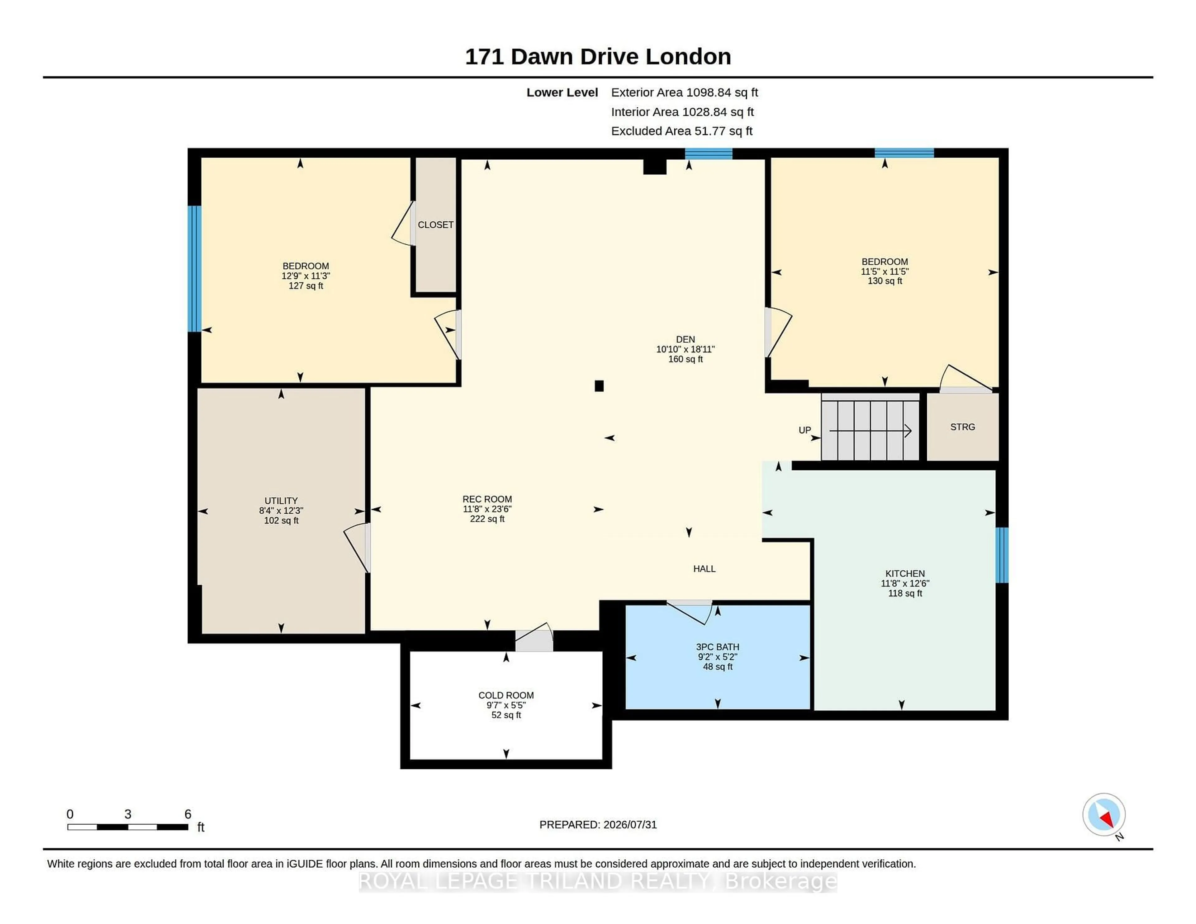 Floor plan for 171 DAWN Dr, London East Ontario N5W 4W9