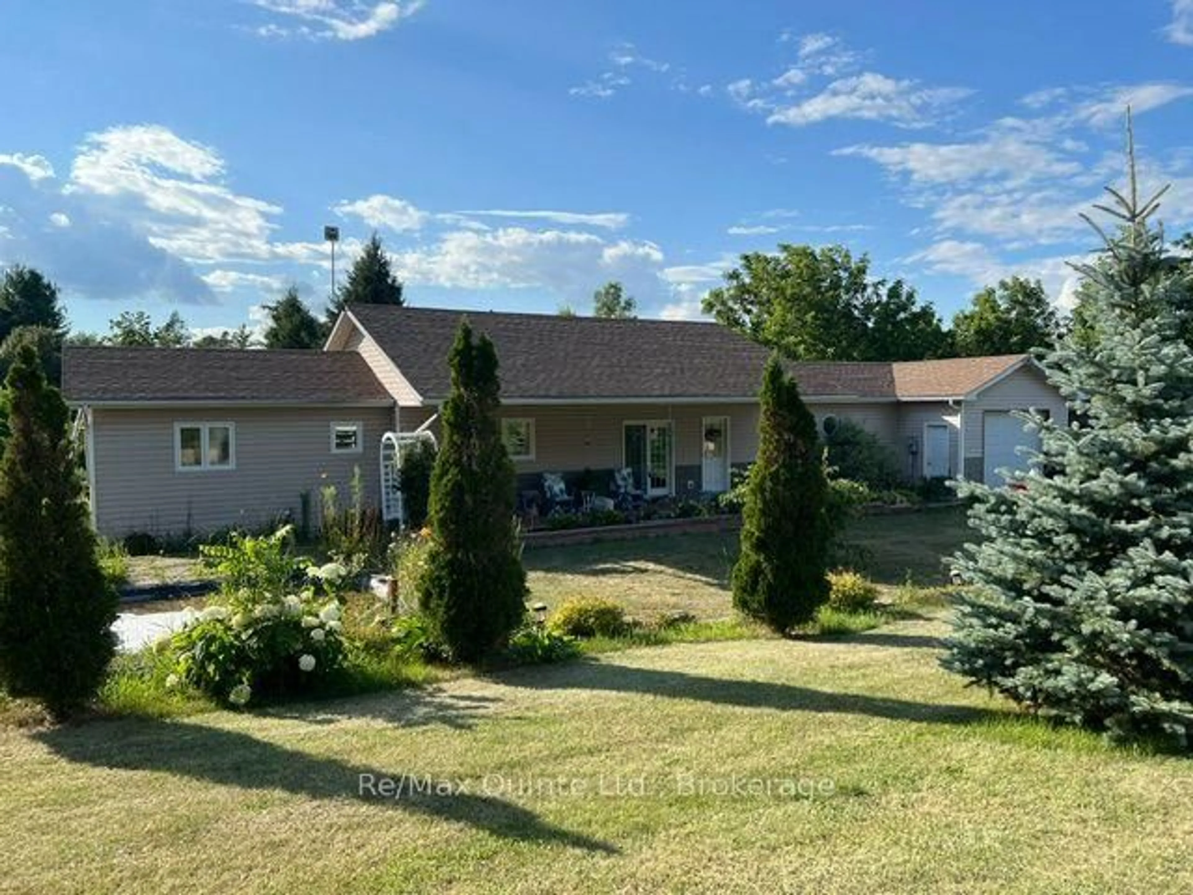 A pic from outside/outdoor area/front of a property/back of a property/a pic from drone, mountain view for 1874 Stockdale Rd, Hastings Ontario K0K 2C0