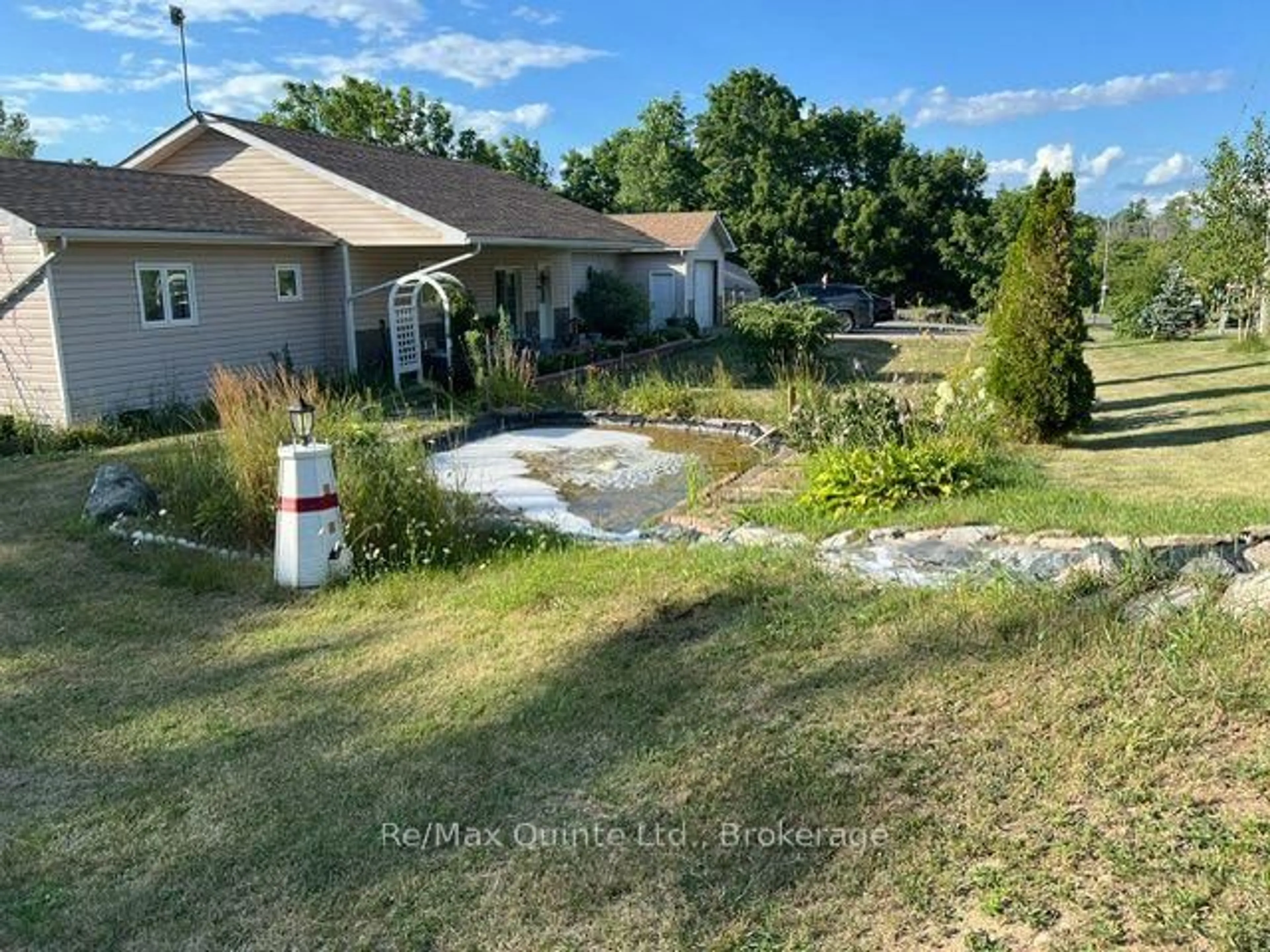 A pic from outside/outdoor area/front of a property/back of a property/a pic from drone, water/lake/river/ocean view for 1874 Stockdale Rd, Hastings Ontario K0K 2C0